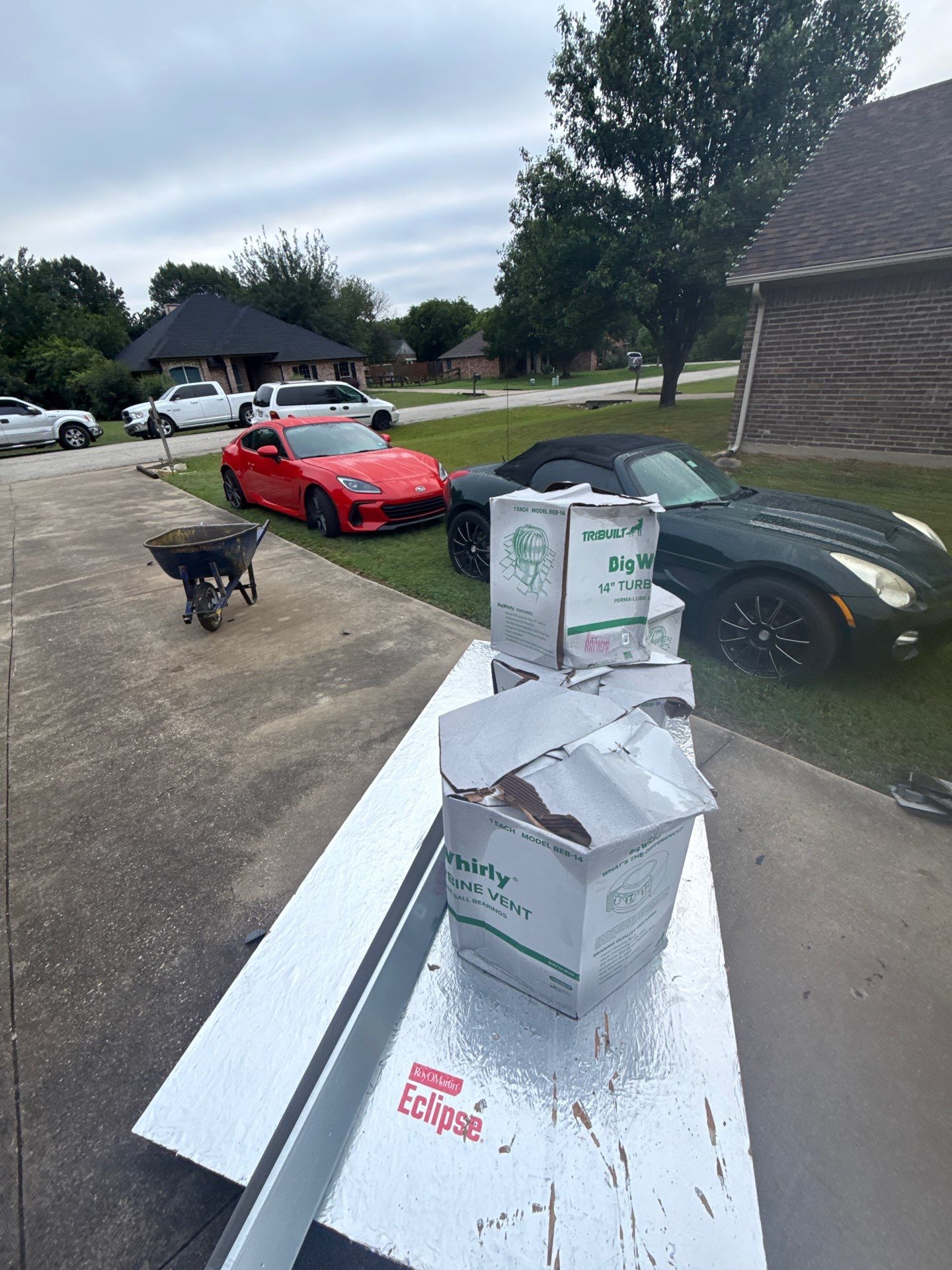 Residential Roof Replacement with IKO Cambridge Shingles in Shady Shores by First Out Roofing 
