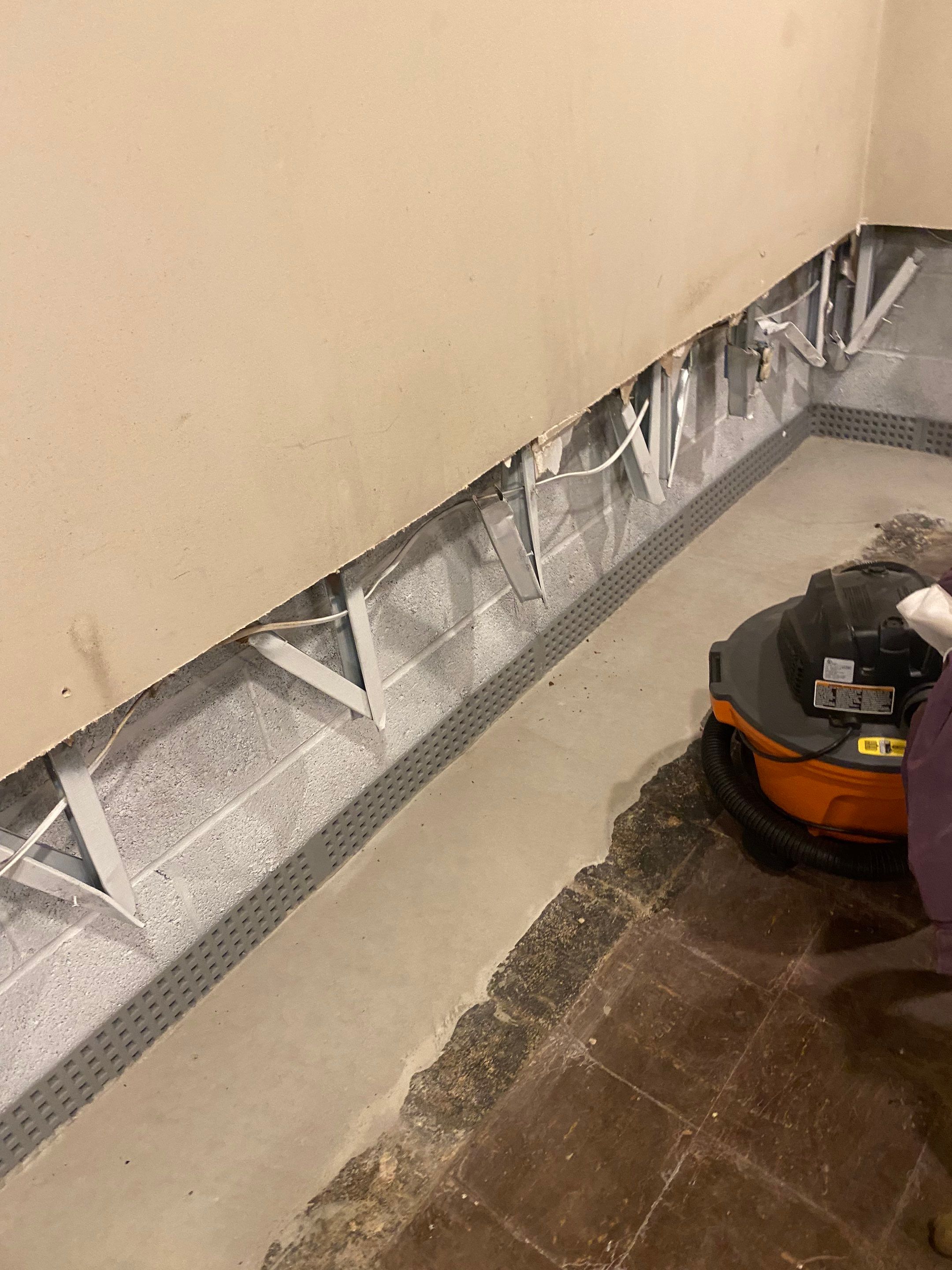 Interior French Drain, Lally Column Replacement & Concrete Floor Replacement in South Orange, NJ by Pure Service Pro, LLC