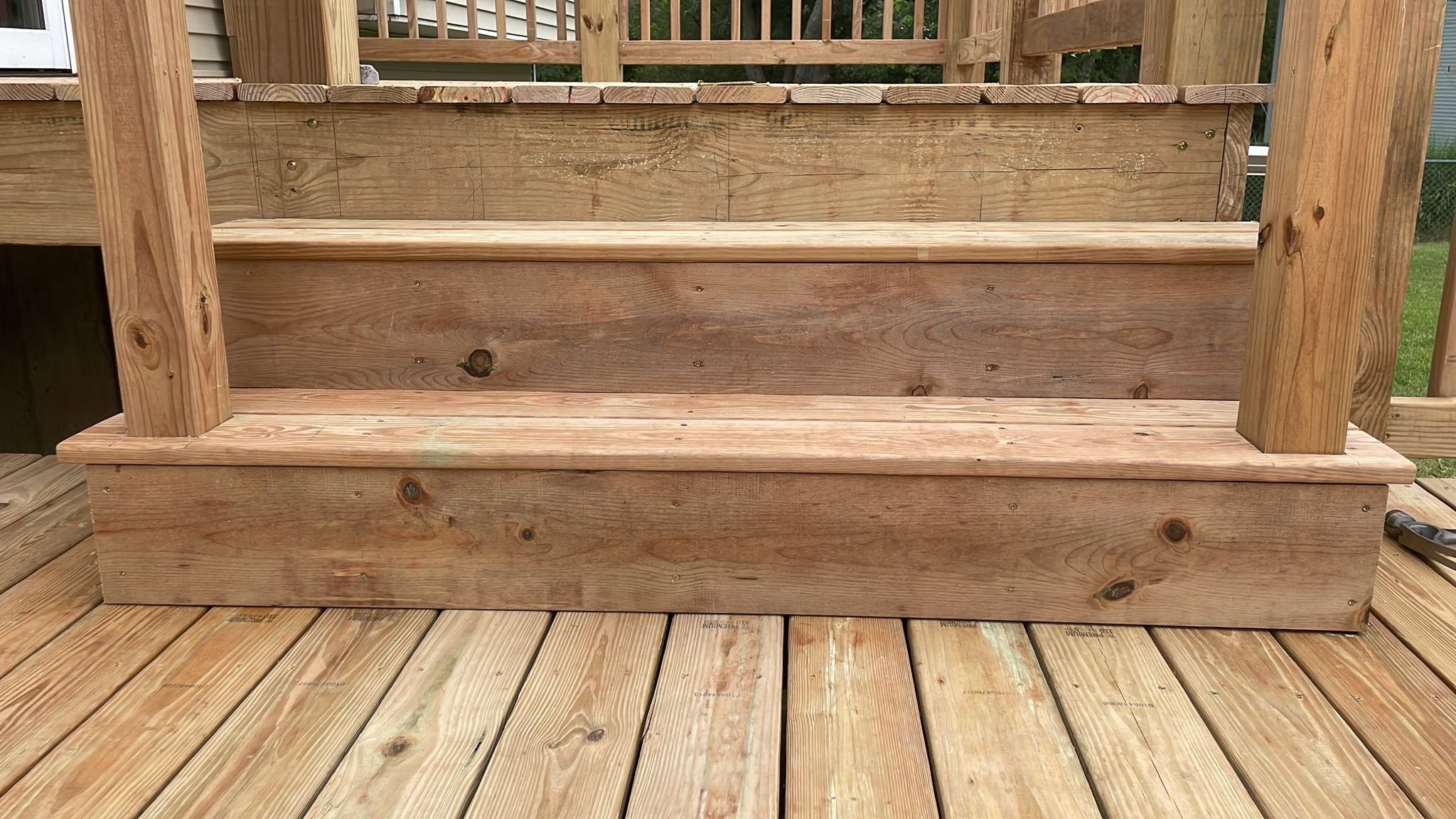 Deck Installation using Treated Lumber by Avalon Roofing and Exteriors