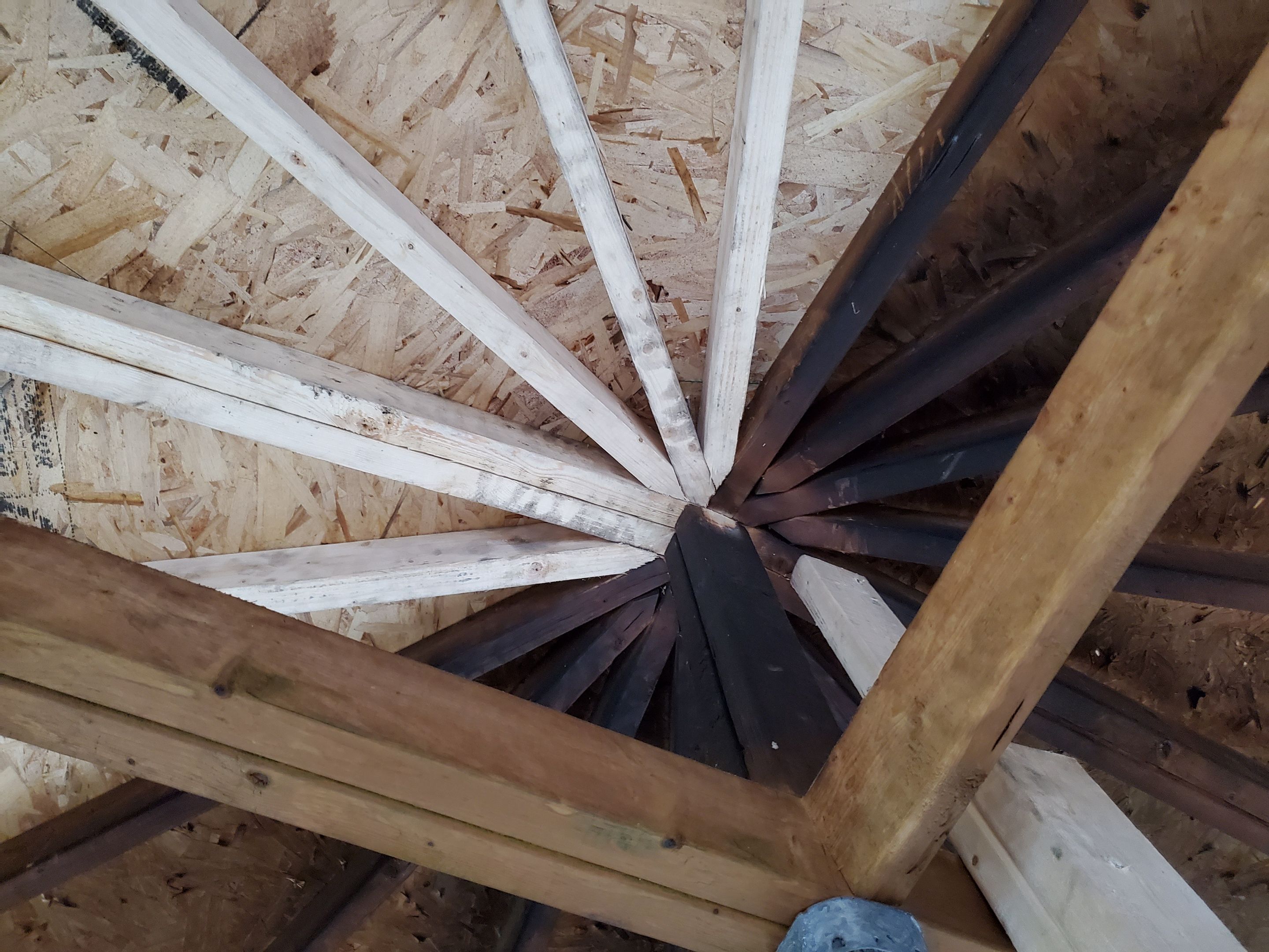 Gazebo Repairs - Fire Damage by Impact Construction Sudbury