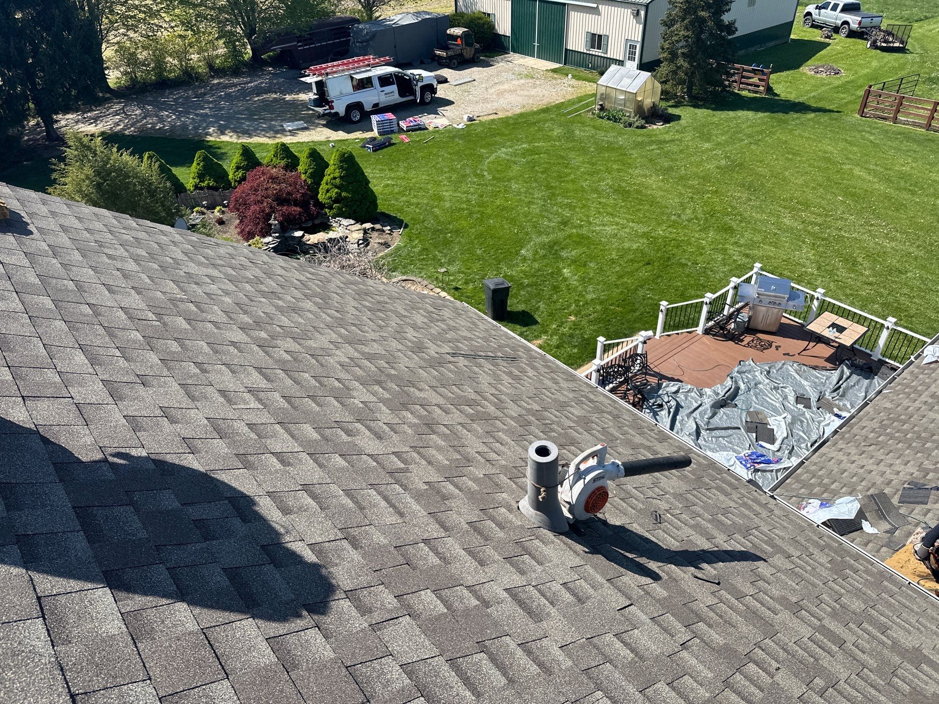 Residential Roofing Installation using Duration Series Shingles - Driftwood by RoofX 