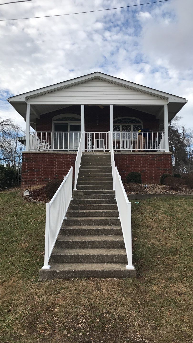 Porch Update using Westbury Aluminum Railing by Secure Construction Company Inc