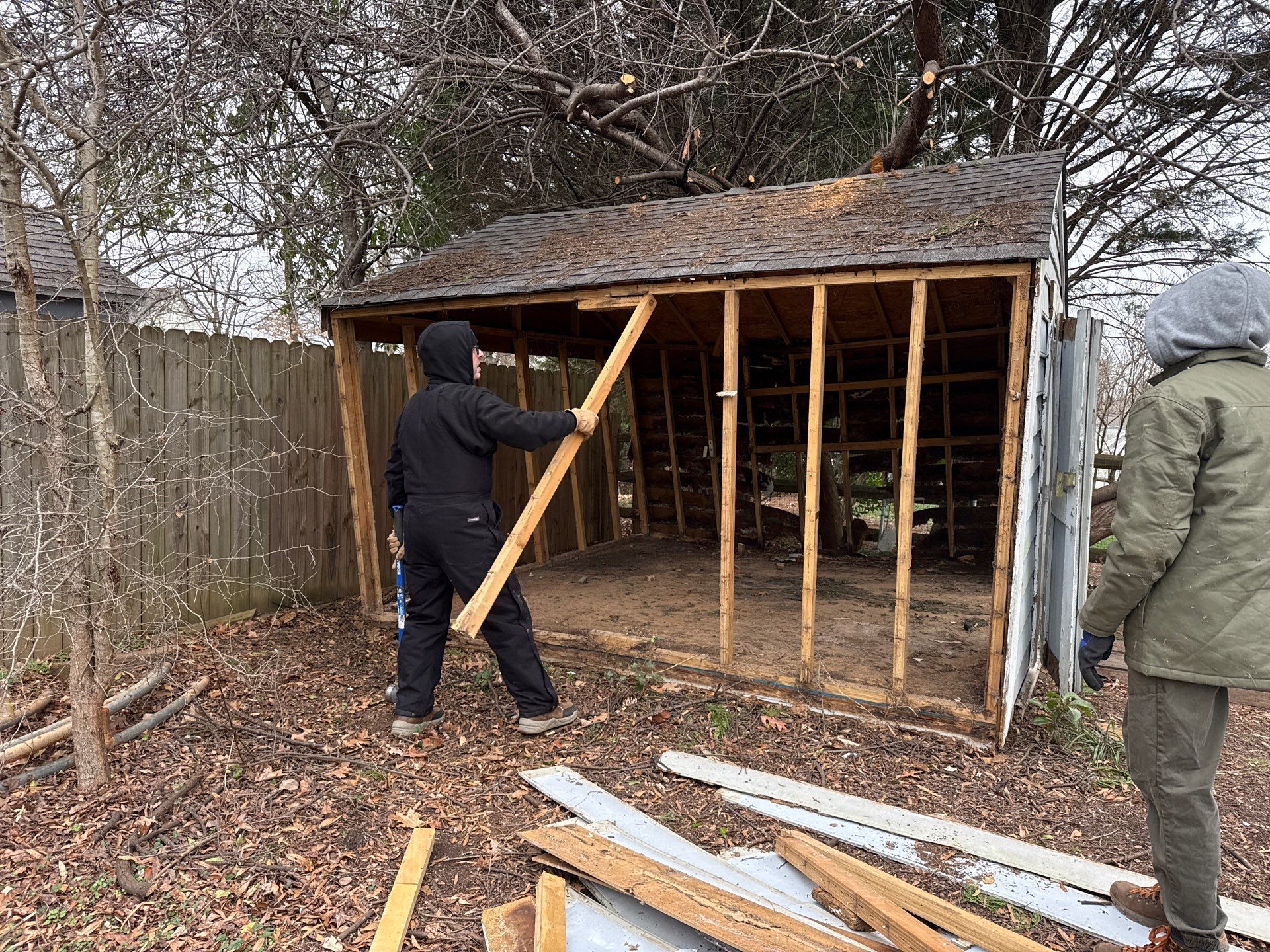 Project in Matthews by Badger Hauling