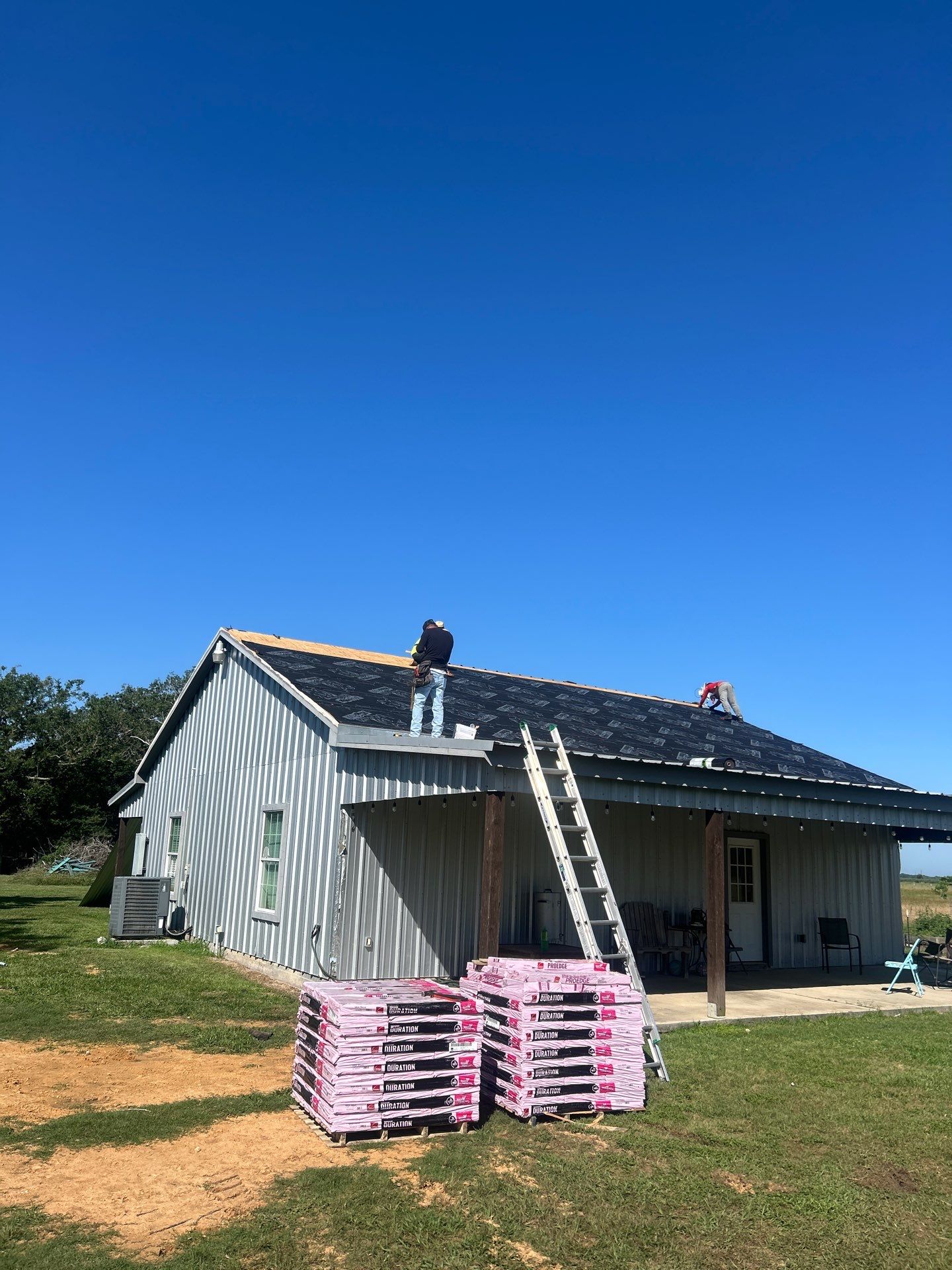 Residential Roofing Installation using Metal by Roof Repair Company
