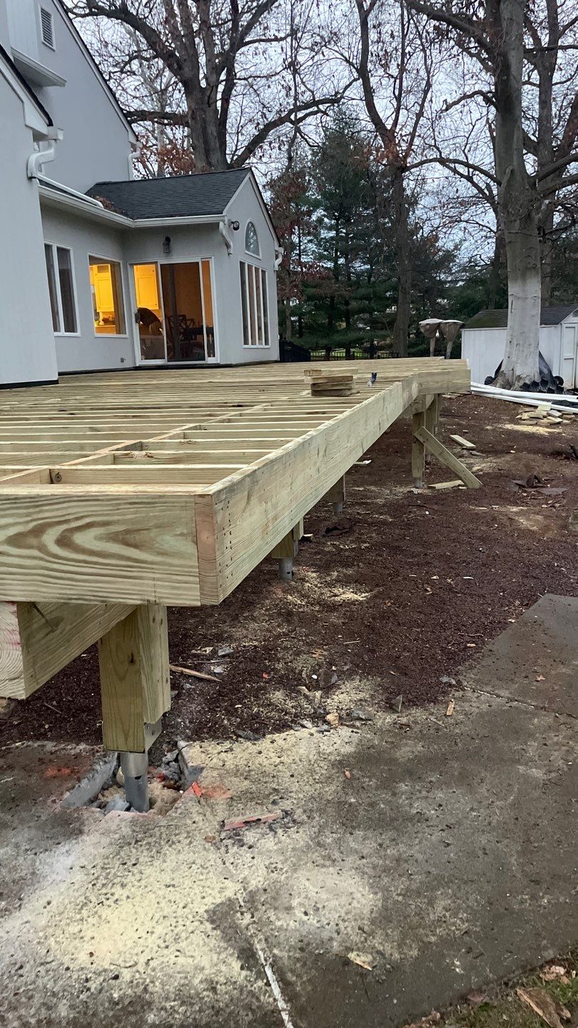 New Deck with Porch In Marlboro by deck guardian