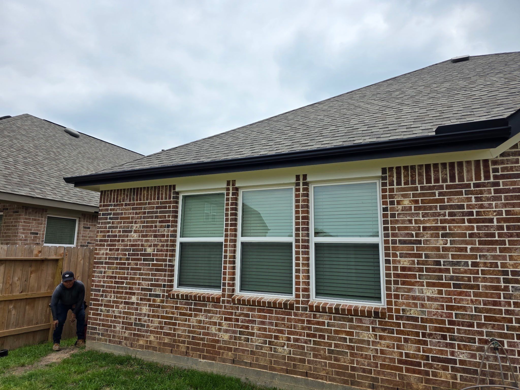 Gutter Install Project in Katy, TX by Proud Roofing