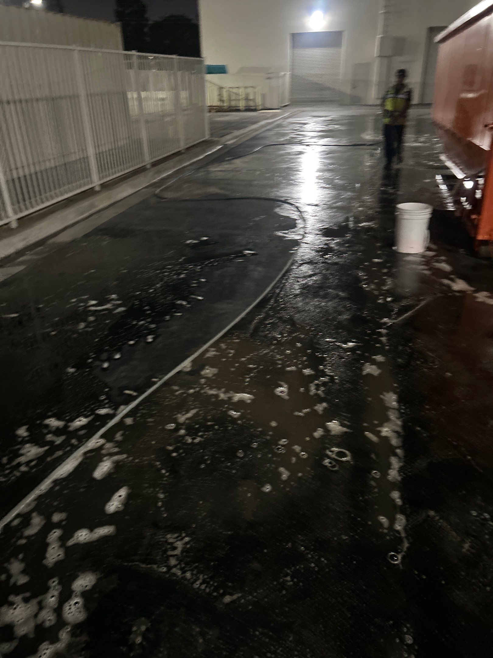 Commercial Hot Water Cleaning & Water Recovery In Huntington Beach by La Power Washing Inc