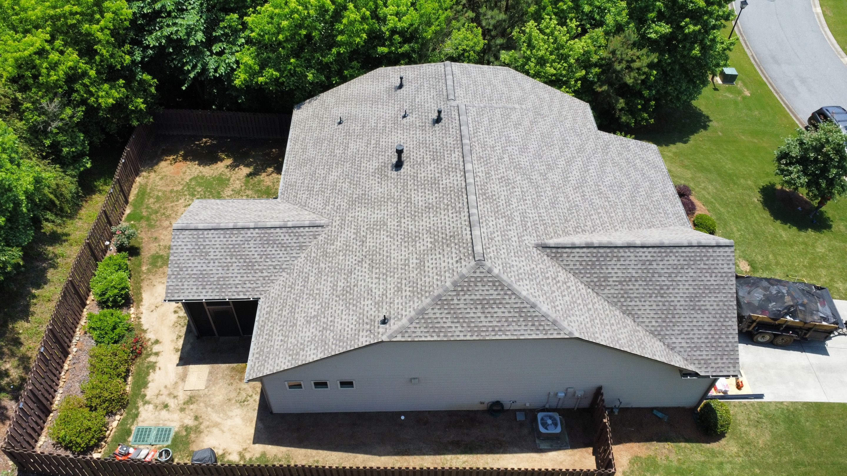 Cumming, GA Roof Replacement GAF Timberline HDZ Weathered Wood by Reset Roofing