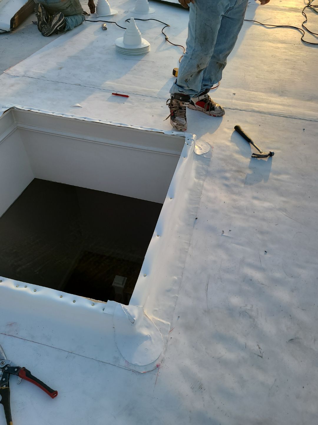 Alexandria: Carlisle Syntec TPO Flat Roof Installation by RM Banning, Inc.