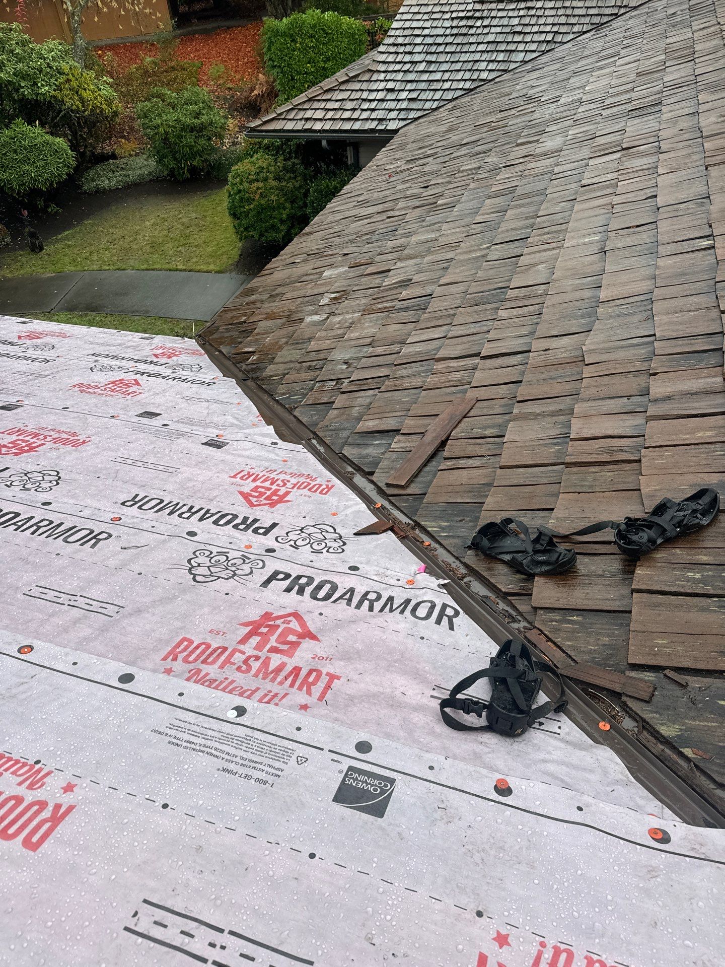 Shake to Asphalt Project in Normandy Park by Roof Smart