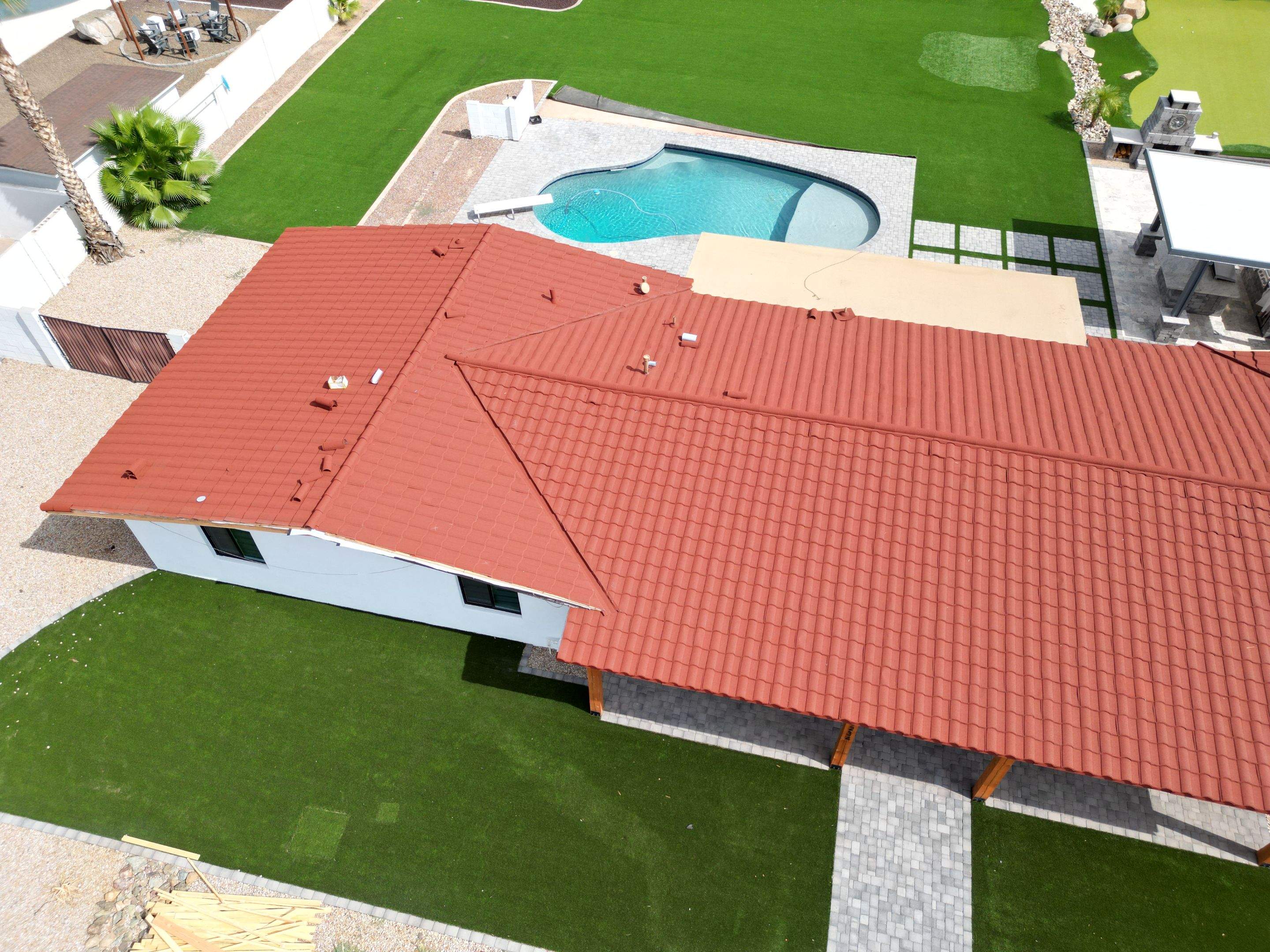Terracotta Stone Coated Steel by Reimagine Roofing
