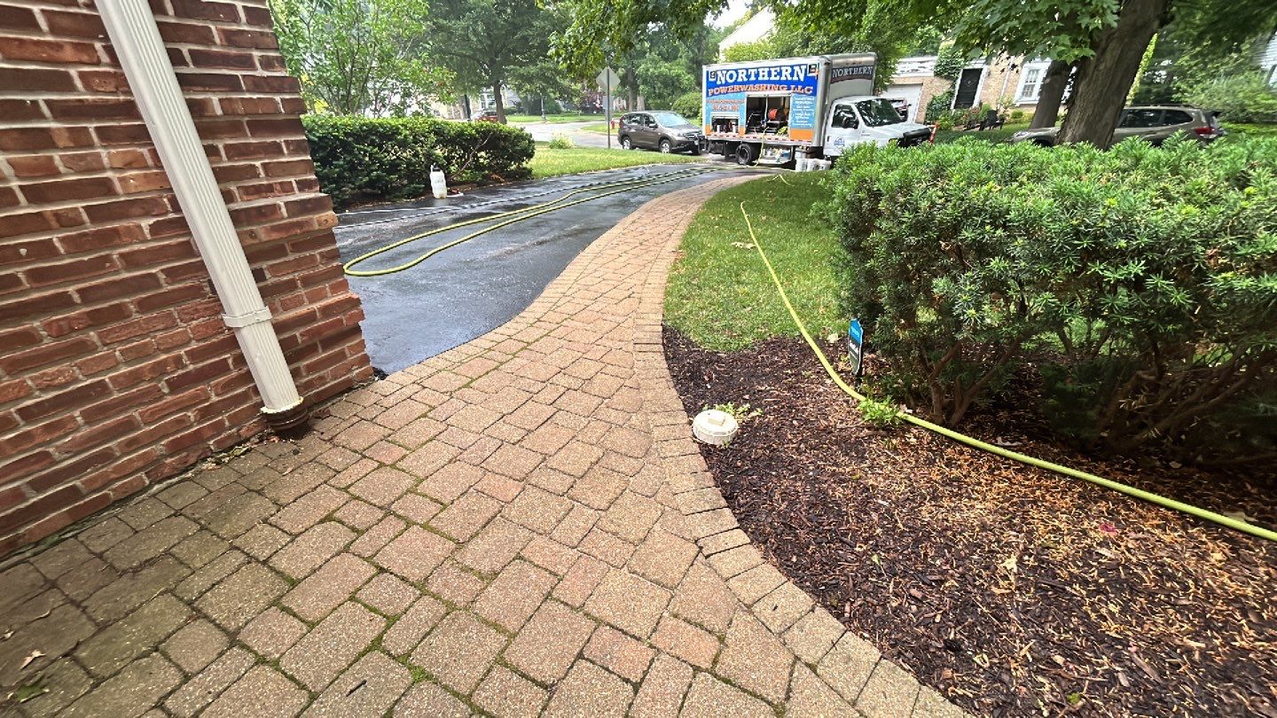 brick paver repair, clean and seal using Surebond SB-1300 by Northern Power Washing LLC.