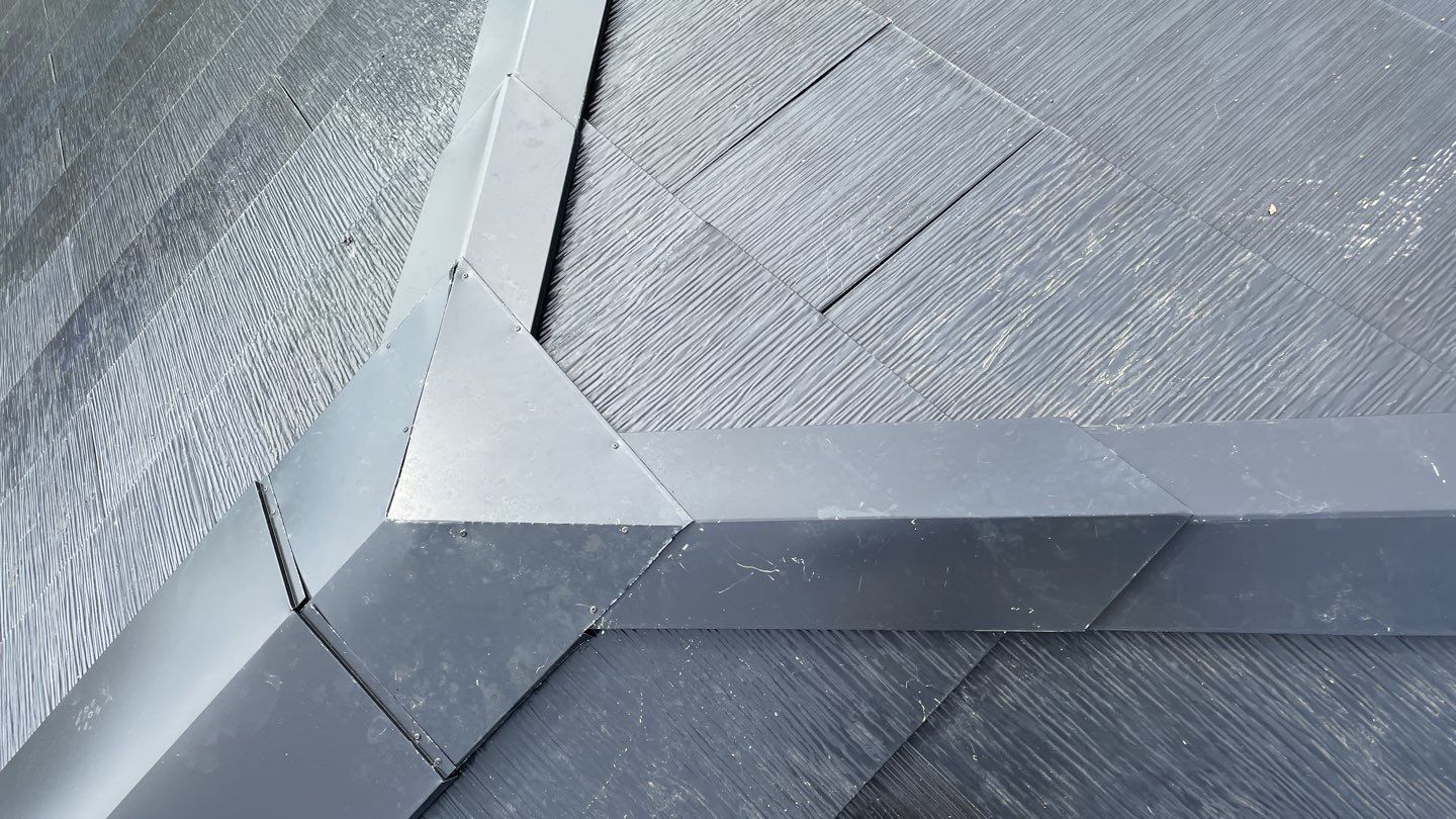 Tesla Solar Roof  using Tesla Solar Roof V3 tiles by American Home Contractors