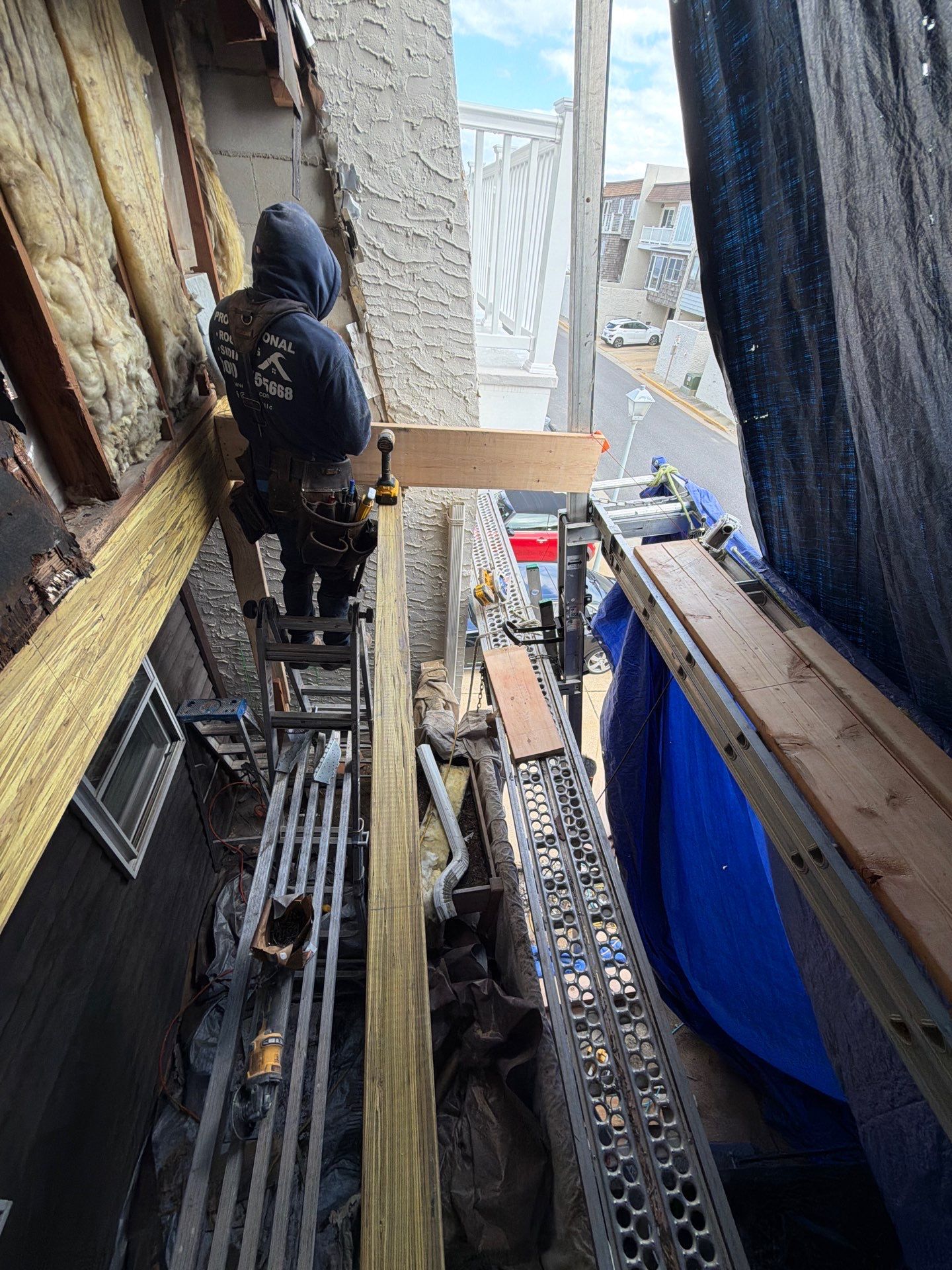 Multi-Level Balcony Reconstruction and Structural Wood Rot Repair in Sea Bright by REVIXPRO