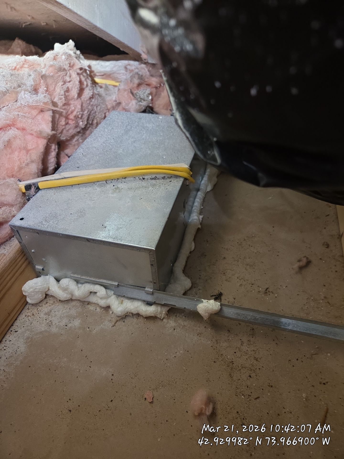 Cellulose walkway Rim by Saffron Elite Home Performance & Building Science
