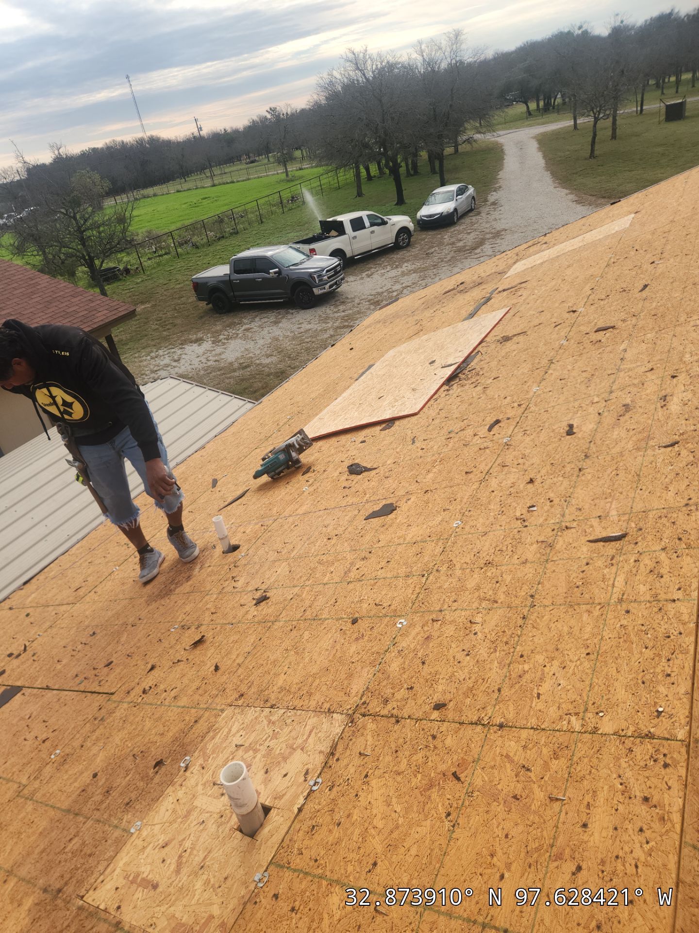 Project in Weatherford by Lonestar Roofing and Restoration LLC.