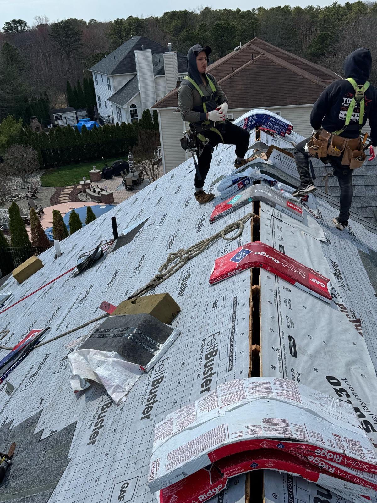 Project in Morganville, NJ by Tony's Roofing