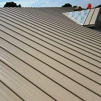 24ga 1.5" Mechanical Seam Sierra Tan by Total Roofing System The Metal Roof Experts