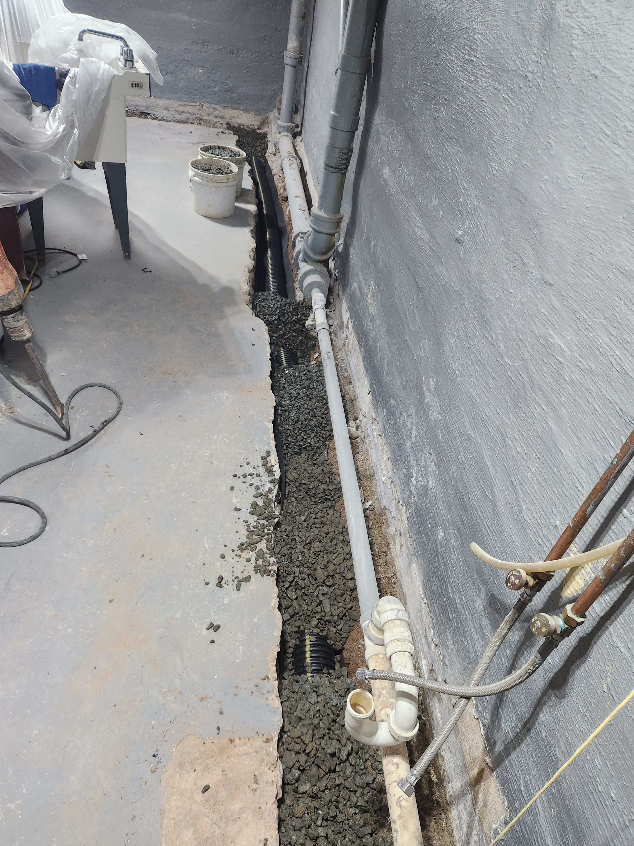 Interior French Drain River Edge NJ by Pure Service Pro, LLC 