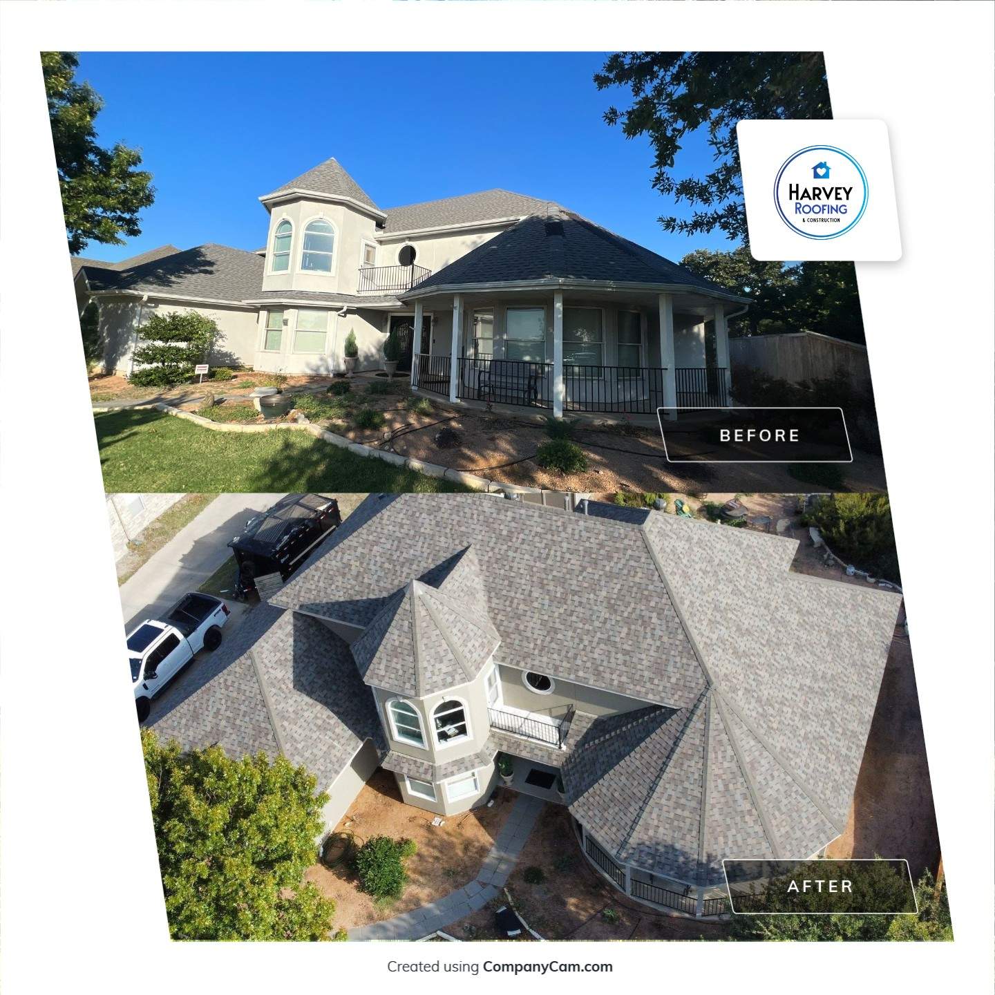 Residential Roofing Installation using ATLAS StormMaster Shake by Harvey Roofing & Construction