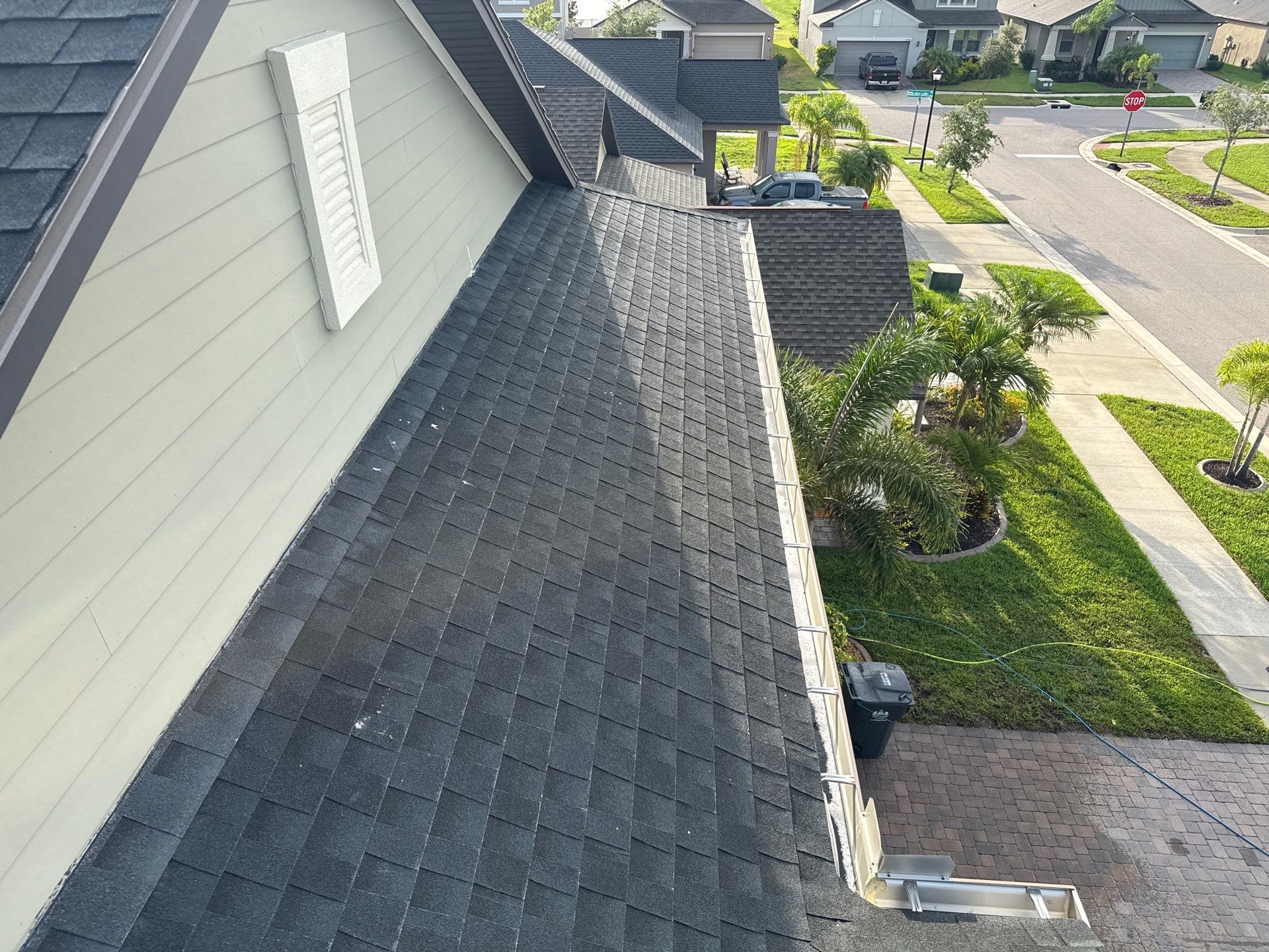 2-Story Asphalt Shingle Roof Cleaning & House Wash – Cypress Mill, Sun City Center, FL by Sunshine AquaWash