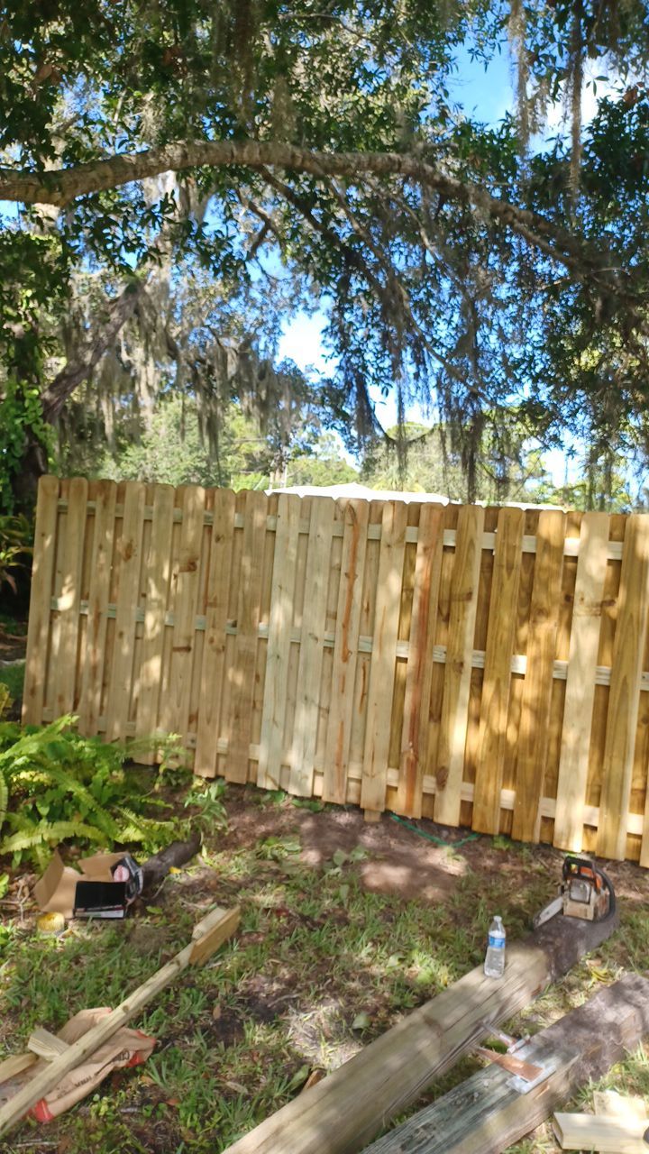 Nokomis, FL 6ft. Tall Treated Wood Shadowbox  by Asap fence and gates, LLC