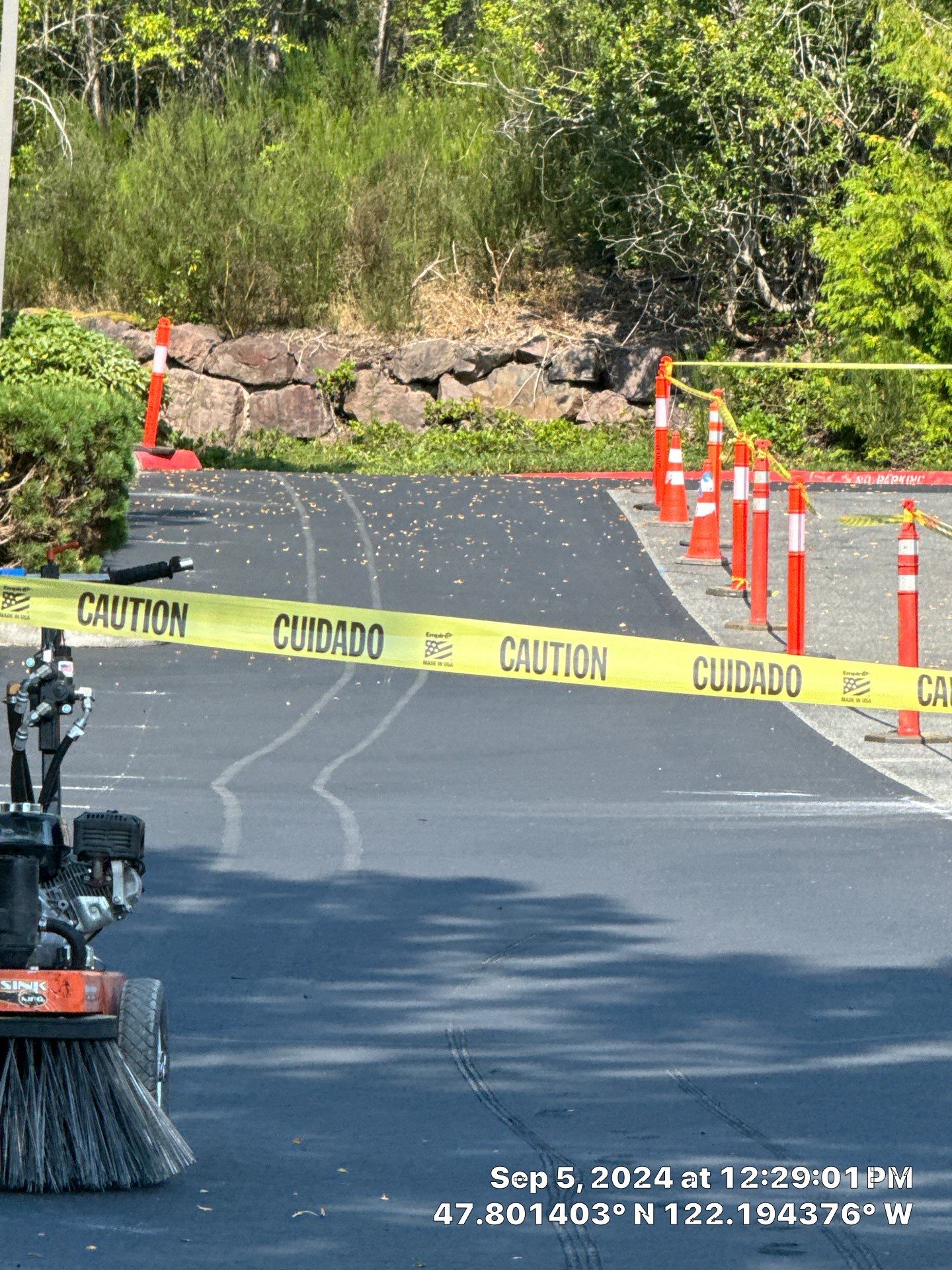 Kidder Matthews | Parking Lot Sealcoating & Striping with Concrete Curb & Patch Repairs  by Jireh Asphalt & Concrete Inc 