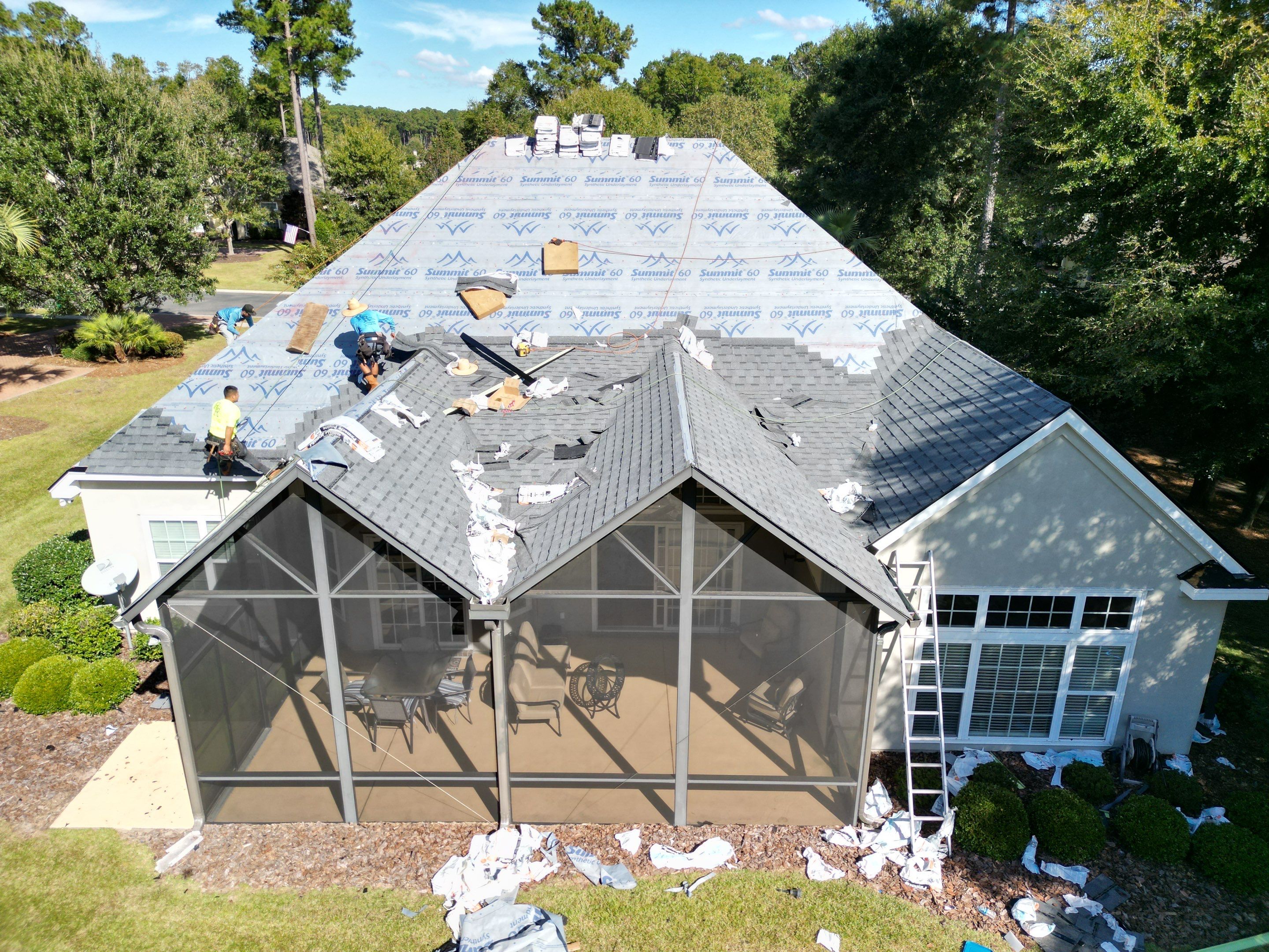 Residential Roofing Installation using Atlas Pinnacle Pristine Pewter by Talya Roofing