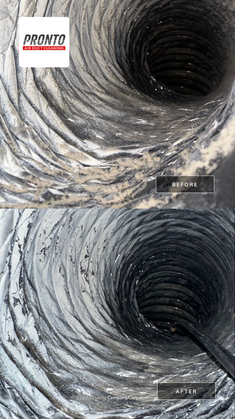 Air duct cleaning using Hypervac by Pronto Air Duct Cleaning