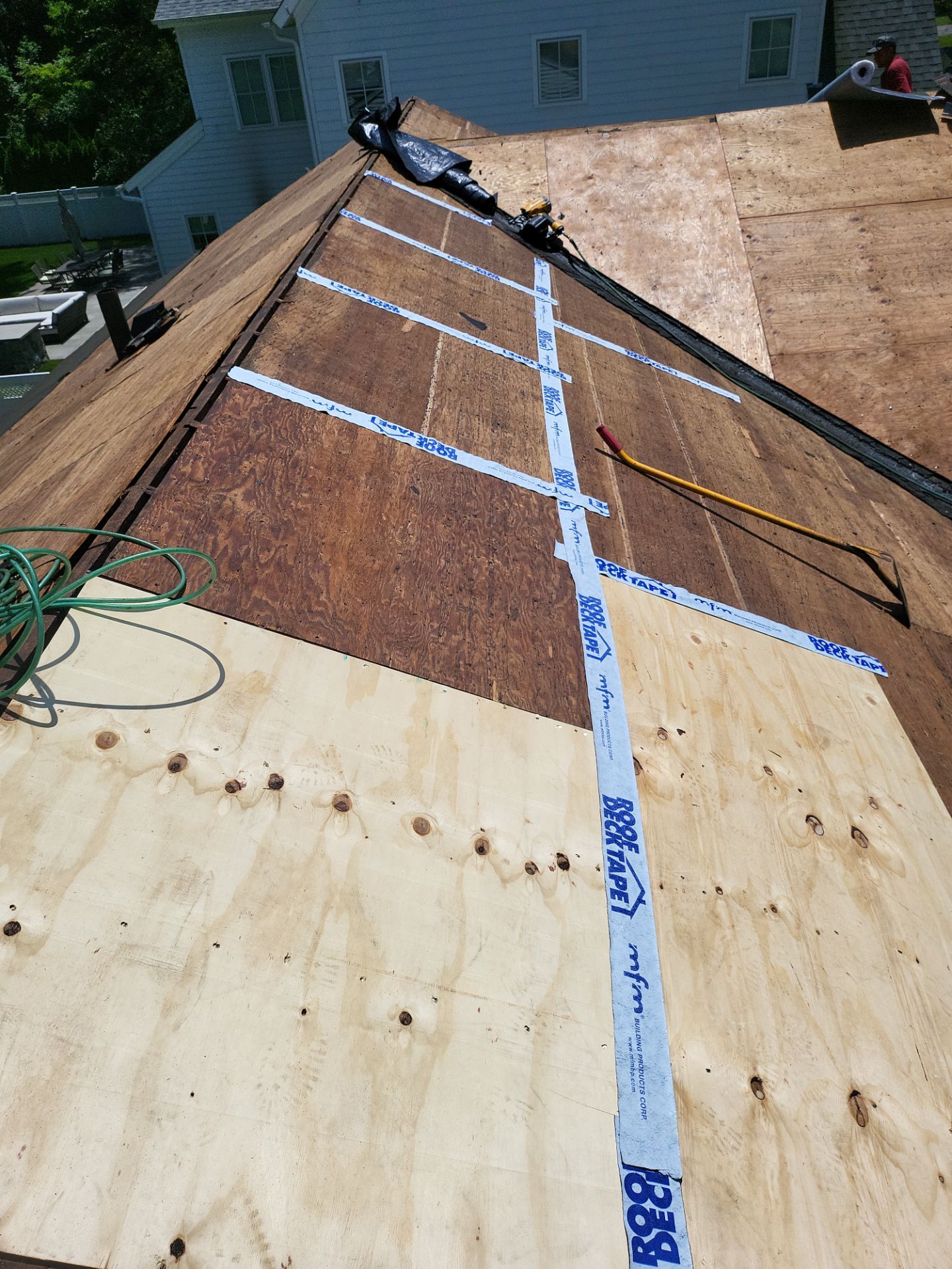 Residential Roofing Installation using Owens Corning TruDefinition Duration AR - Estate Gray by A Plus Exterior