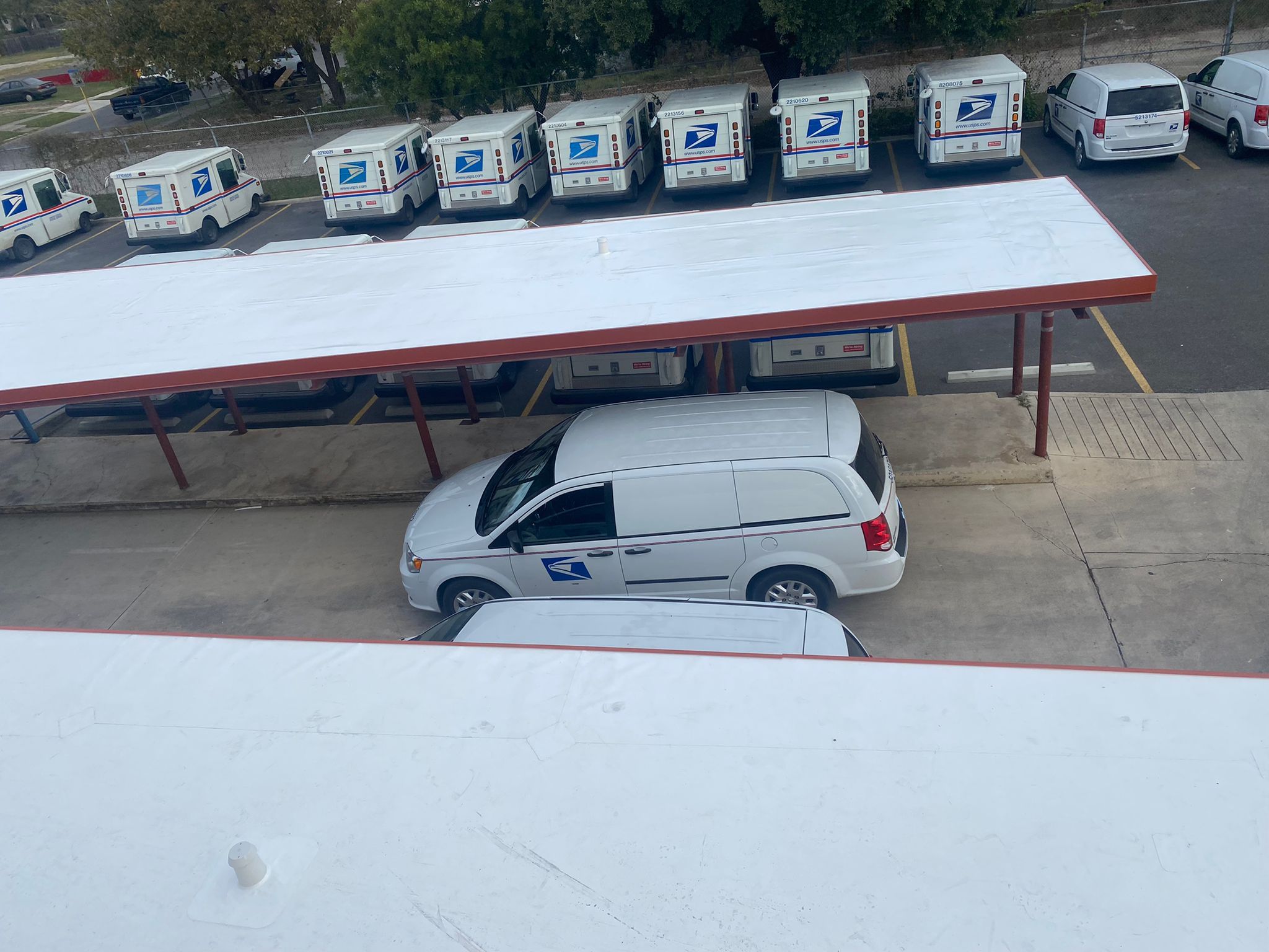 San Antonio Post Office Recover with a 20 year NDL warranty by Grell Roofing, LLC