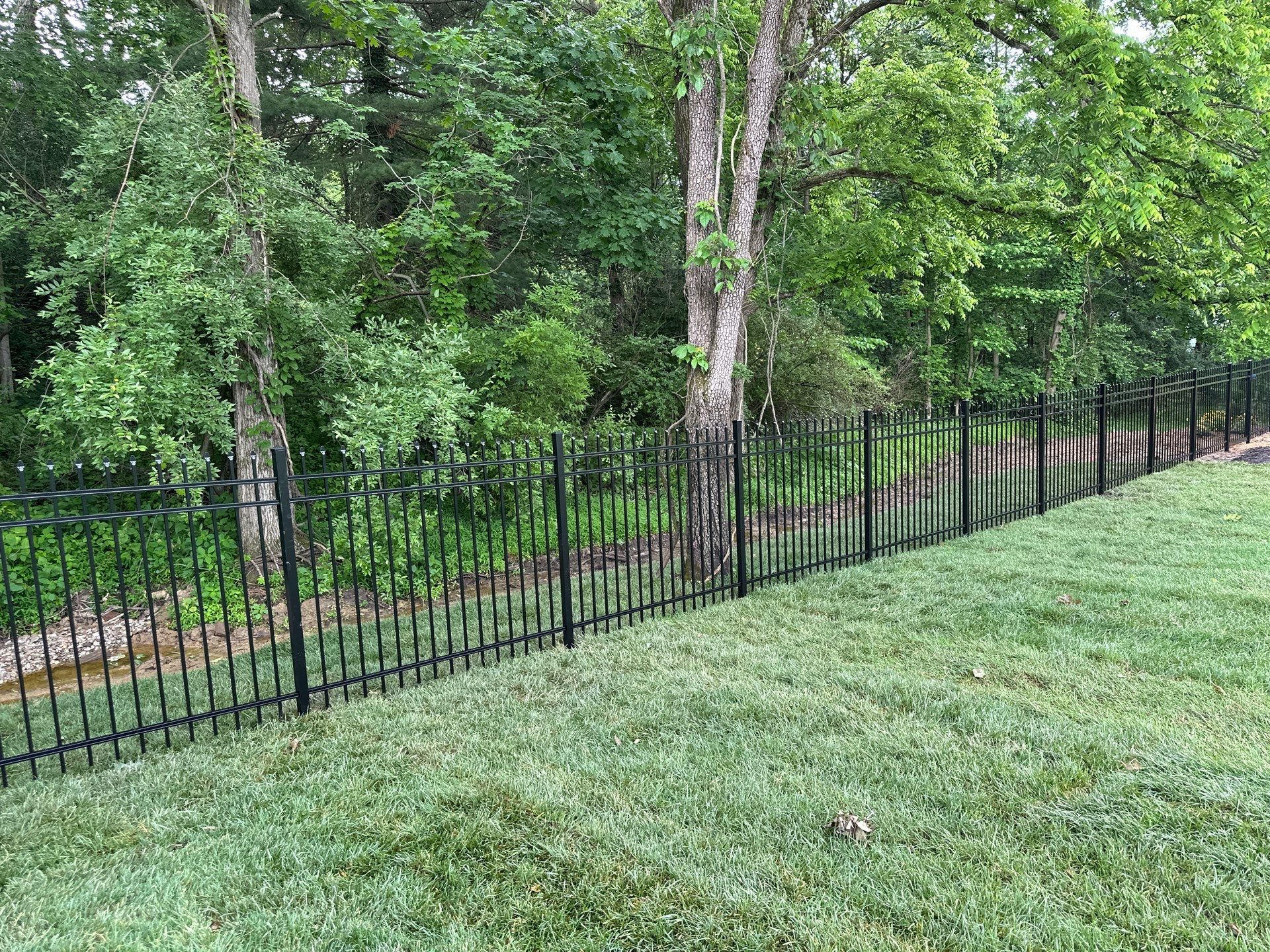 Beautiful aluminum fence by Mr. Fence