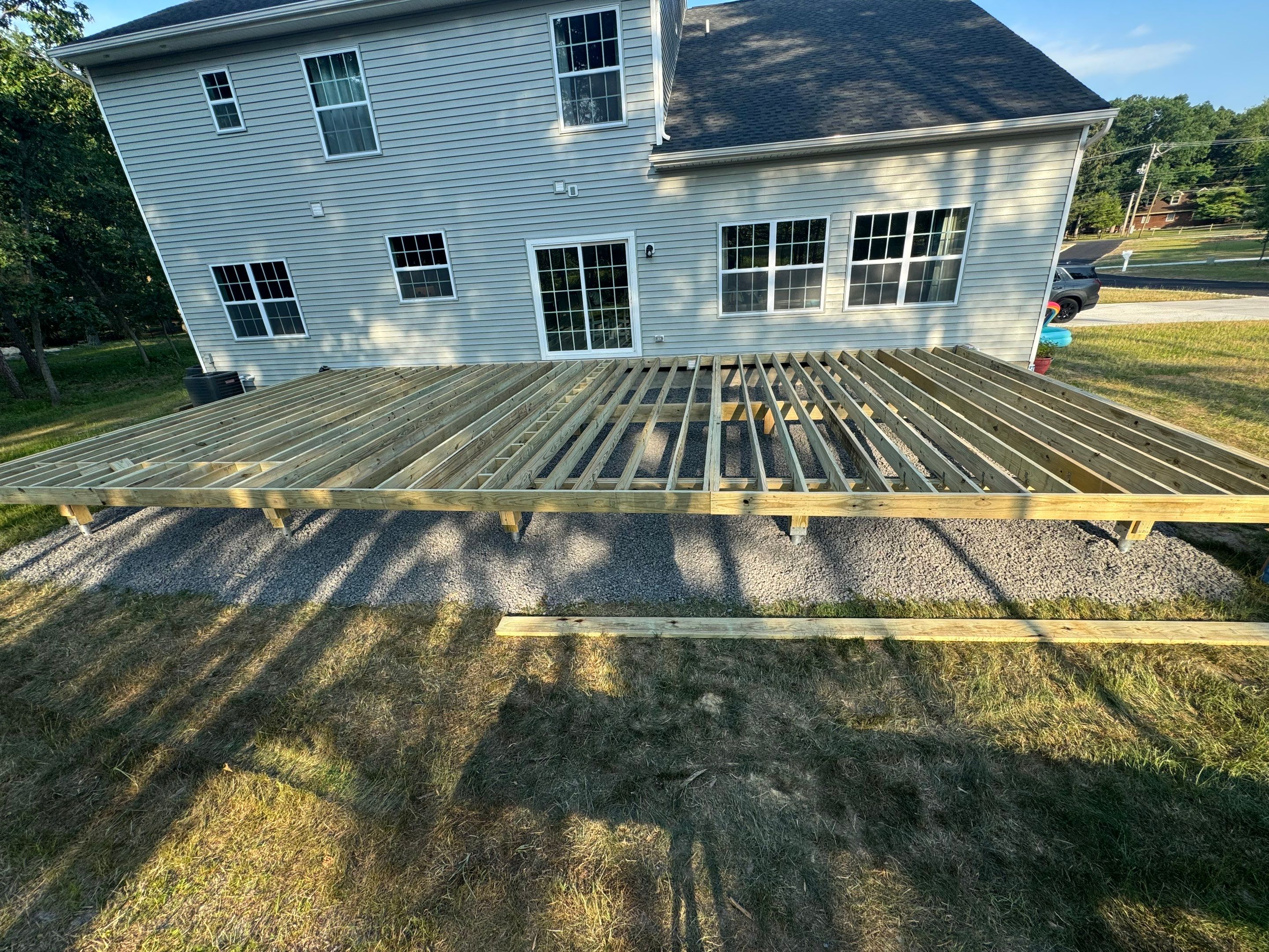 New Deck with Manual Louvered Pergola by deck guardian