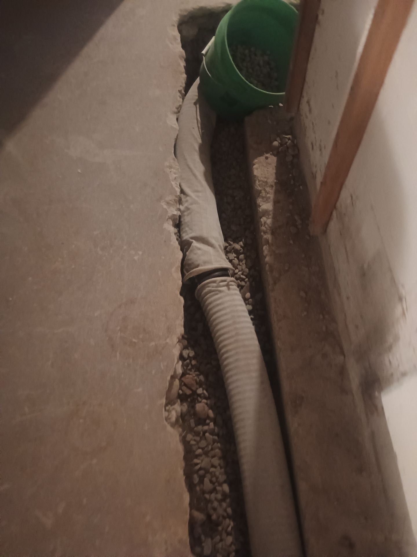Interior Drain Tile Installation in South Minneapolis by Waterproofing Northeast