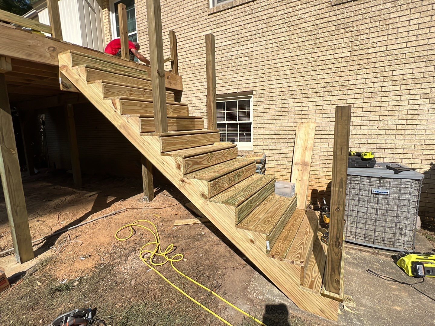Split Rail Trail - Deck Installation  by Pillar and Pine