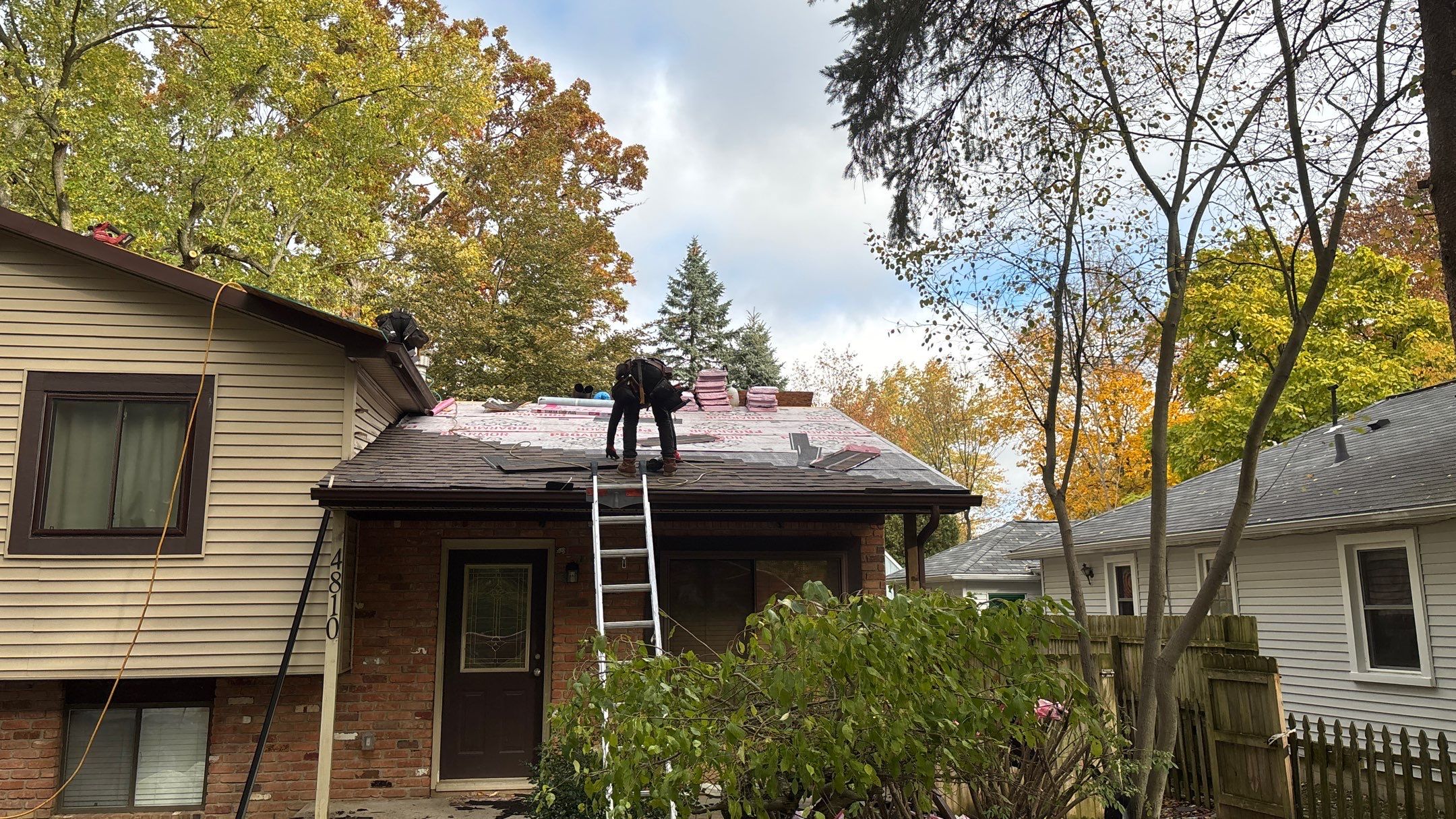 Roof Replacement using Owens Corning Teak by 180 Contractors