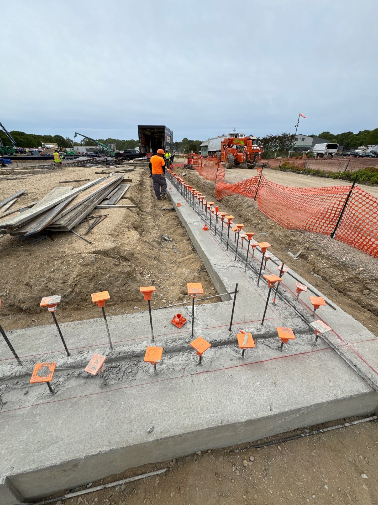 Project in Yaphank, NY by Concrete Works Corp