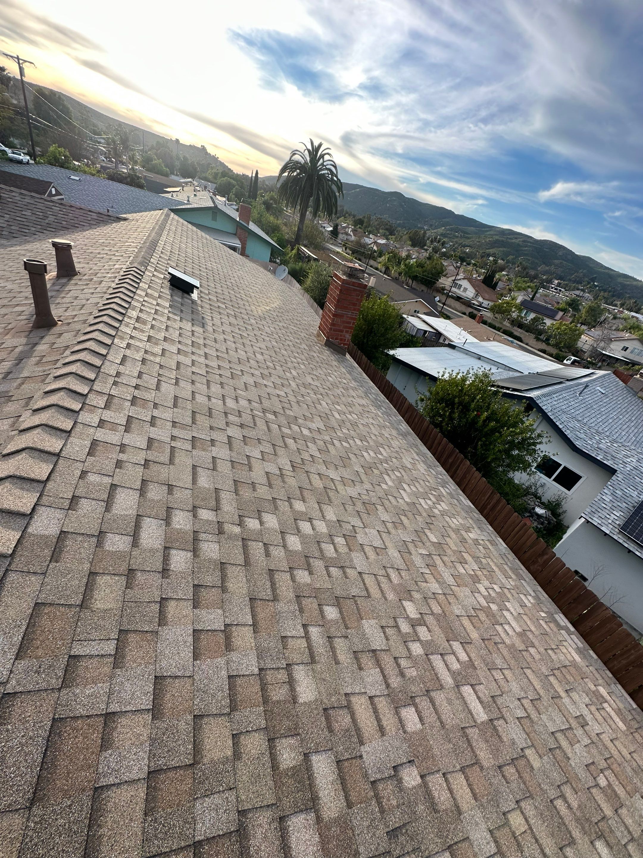 Poway Full Roof Replacement with Owens Corning Duration COOL Sand Castle Shingles by Zenith Roofing Services