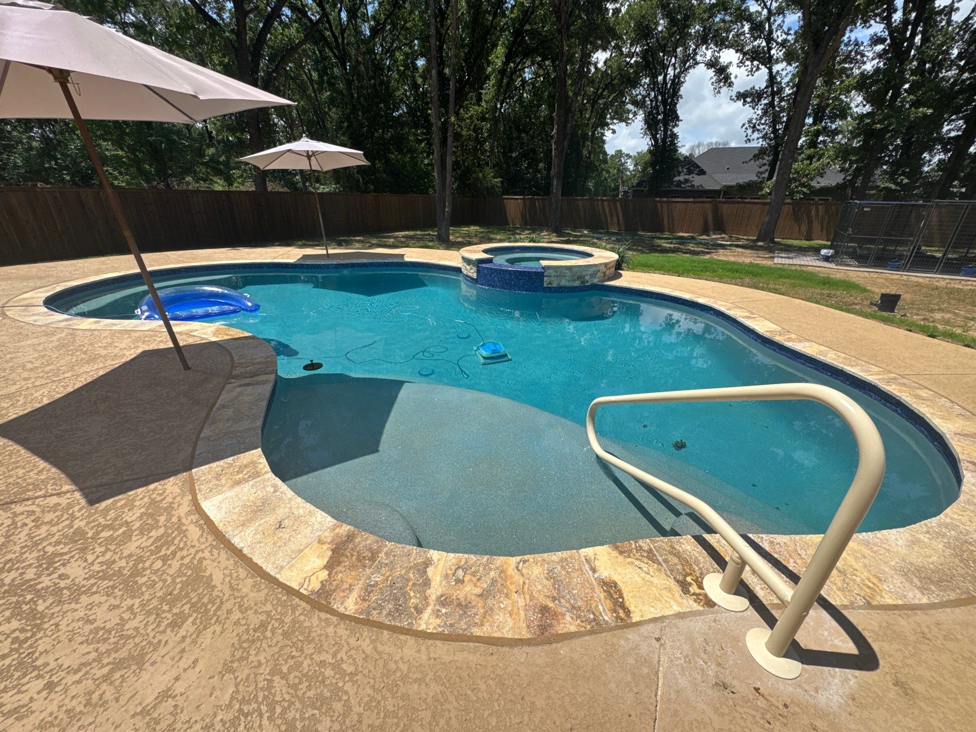 Resort-Style Freeform Pool and Spa Remodel by Pinnacle Pools and Spas - DFW