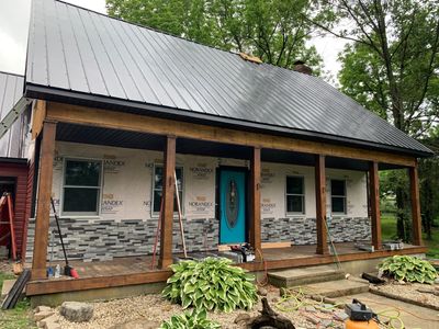 Residential Roofing Installation using Steel Roofing 