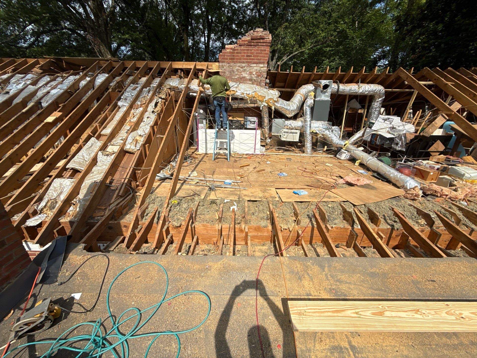 Structural Restoration and Asphalt Shingle Roof Replacement with Interior Repairs in East Memphis by Revival Roofing Services
