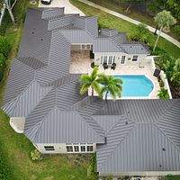 24ga 1.5" Mechanical Seam Dark Bronze by Total Roofing System The Metal Roof Experts