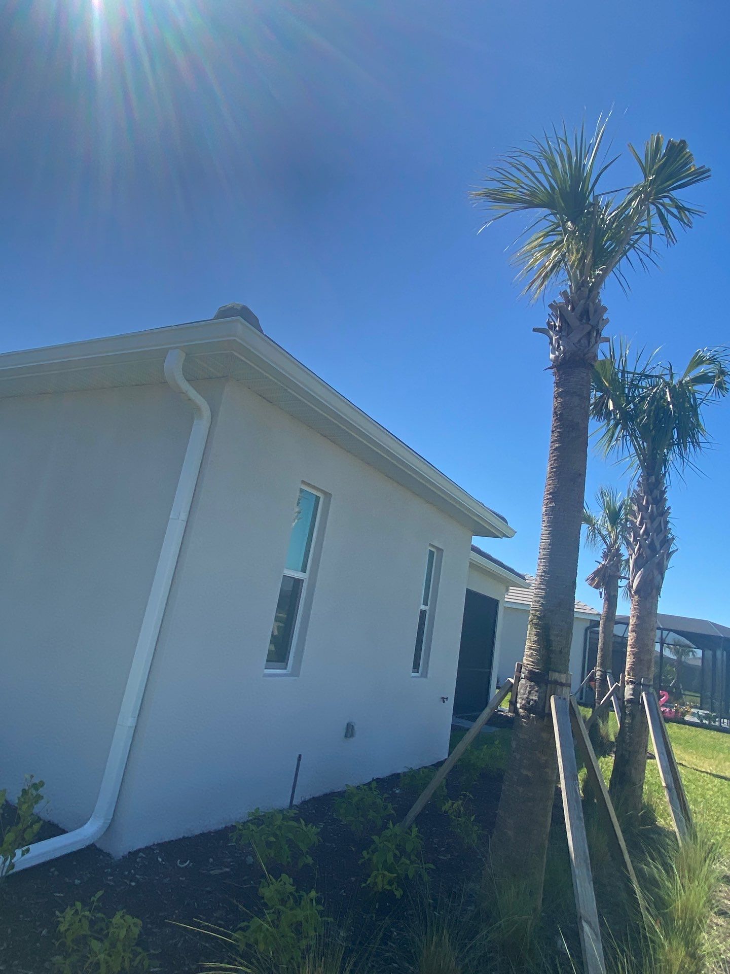 3x4 Elbow Gutter Installation in Punta Gorda FL by Gutter Professors