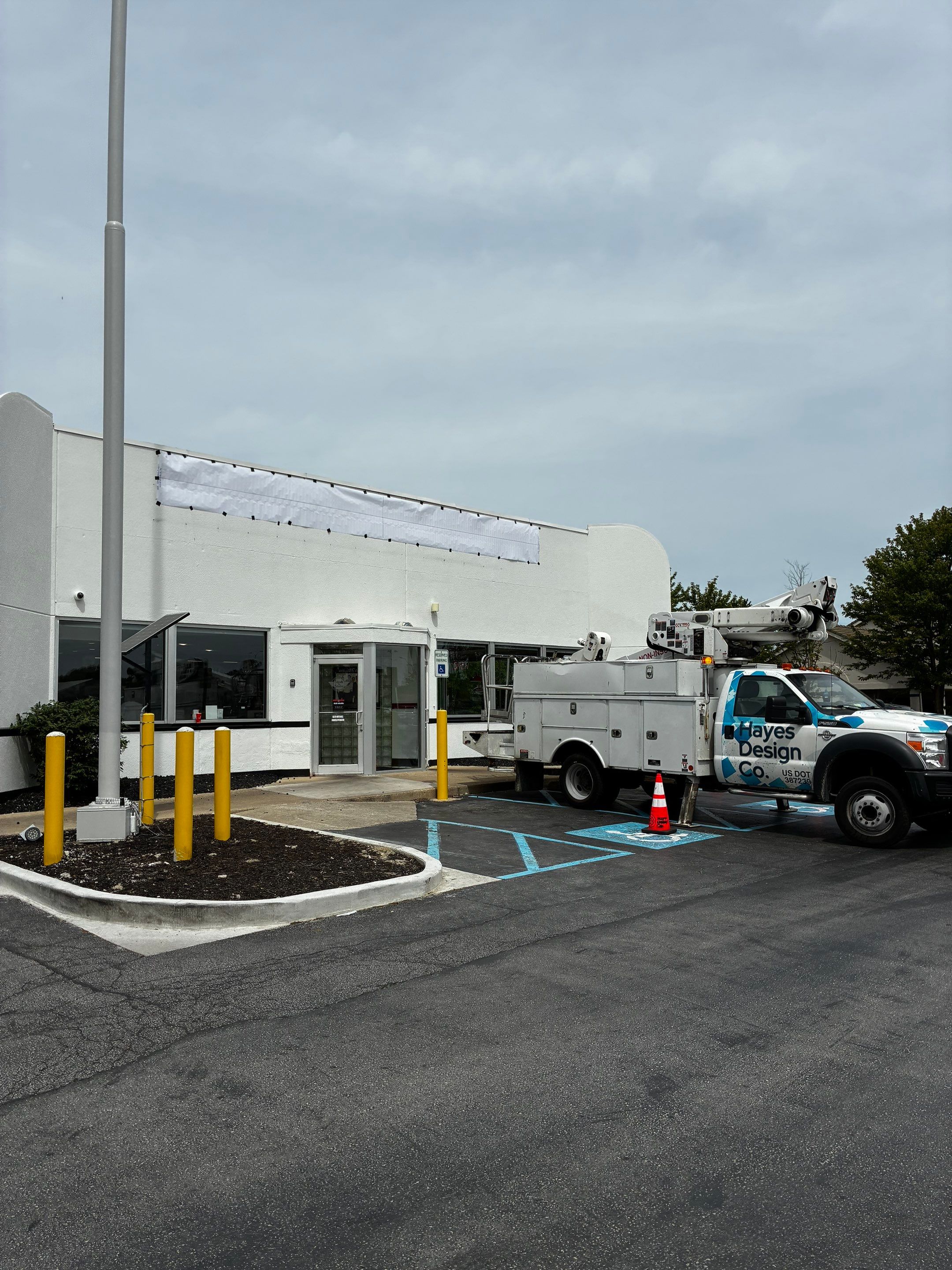 Building Signage and LED Branding Update in Schererville by Hayes Design co