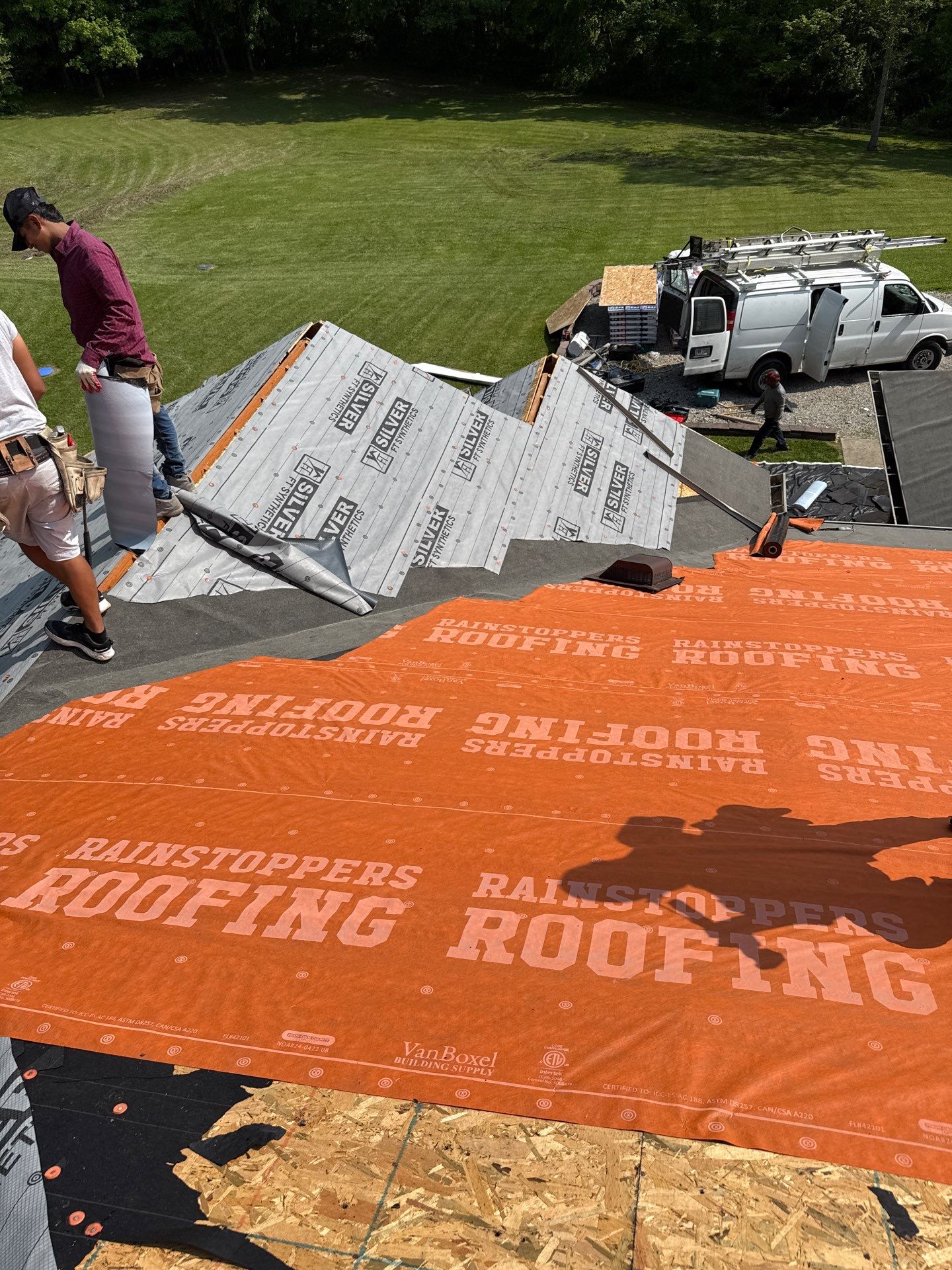 Residential Roofing Installation using GAF Timberline HDZ Barkwood by Rainstoppers Roofing