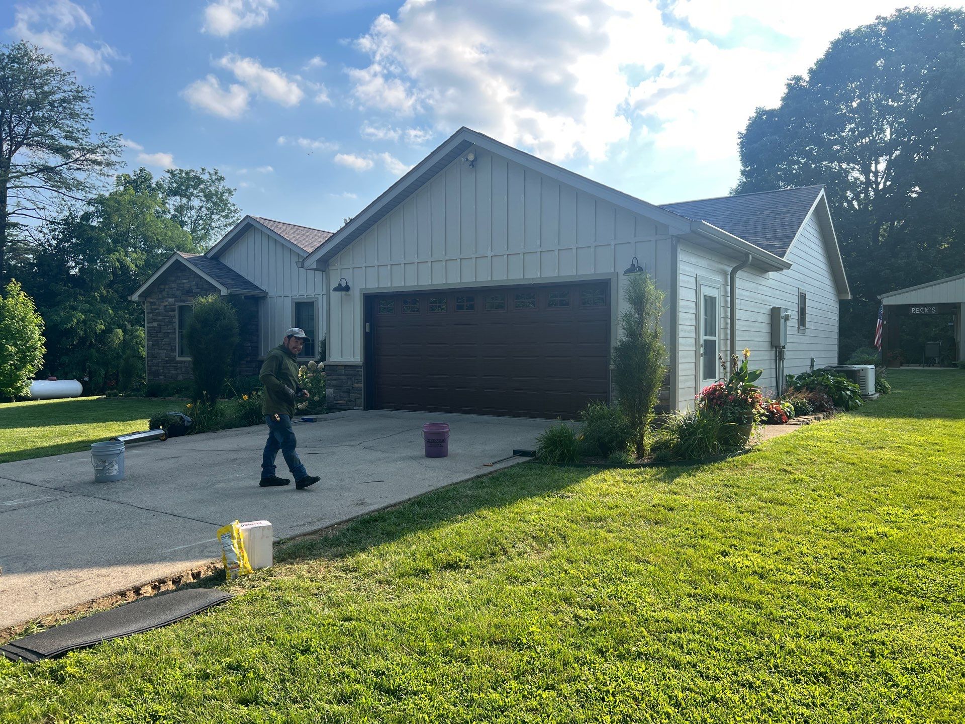 Project in Columbus by Moss Roofing