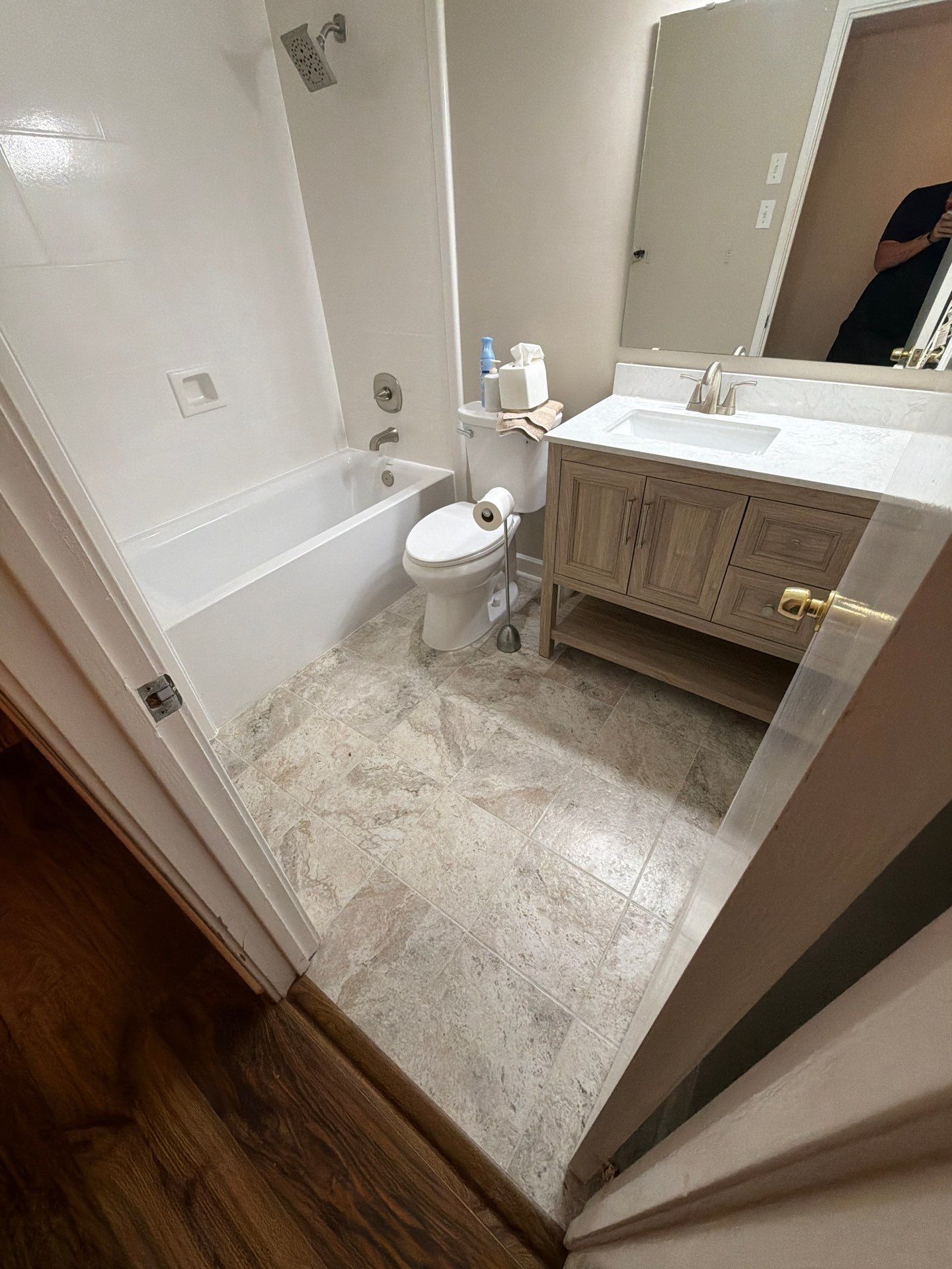 Bathroom remodel by King Cole Construction