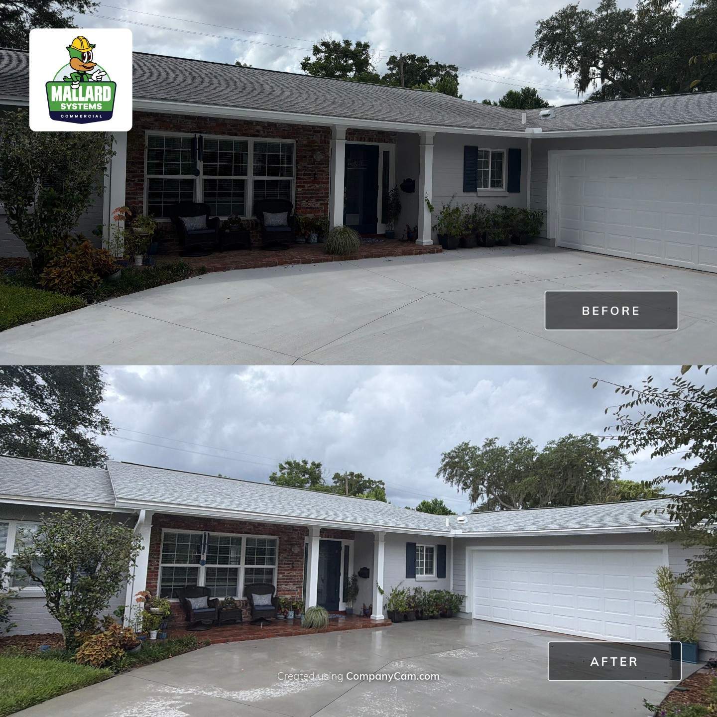 Residential Shingle Roof Cleaning and Exterior Refresh in Maitland by Mallard Systems