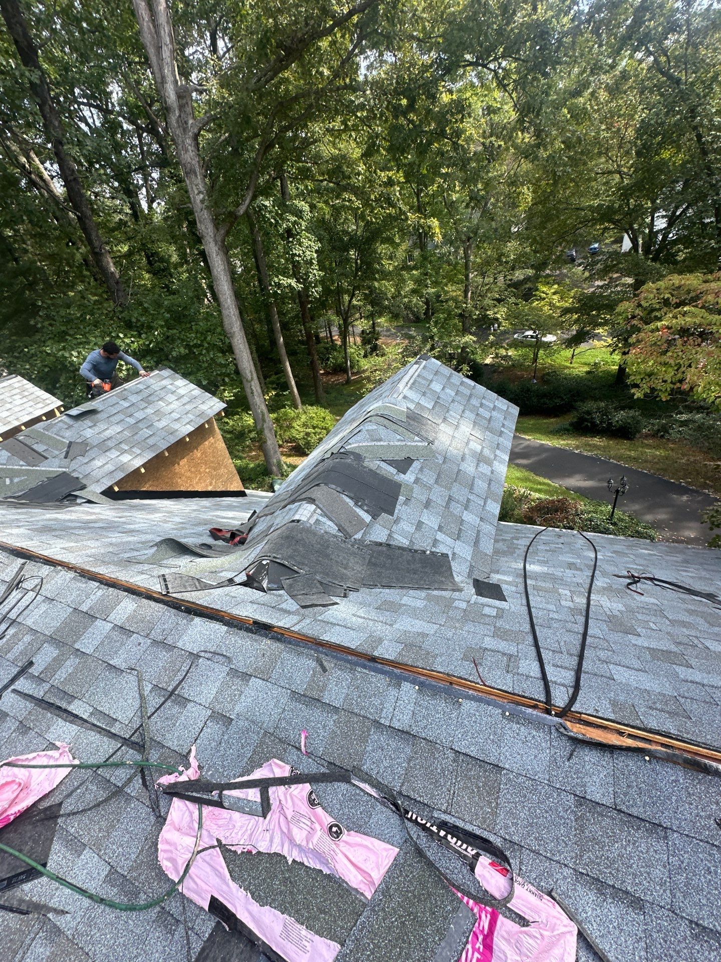 Architectural Shingle Roof Replacement as Part of an Addition by Cade Construction