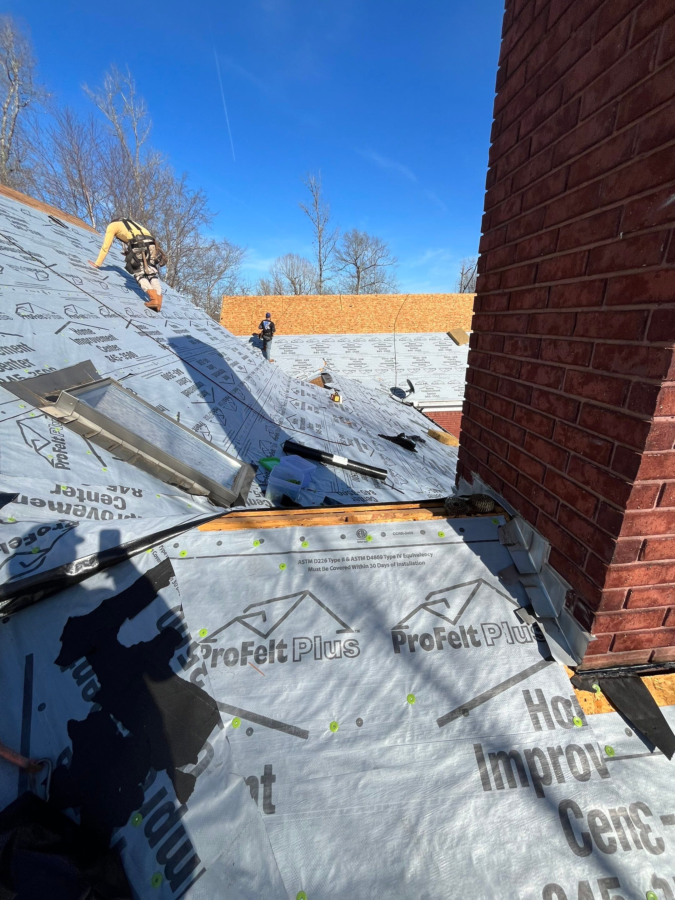 Residential Roofing Repair using CertainTeed XT25: Moire Black by Hostetler Roofing